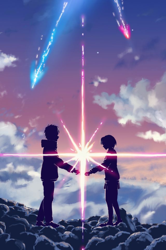 Téléchargez des papiers peints mobile Animé, Your Name, Kimi No Na Wa, Mitsuha Miyamizu, Taki Tachibana gratuitement.