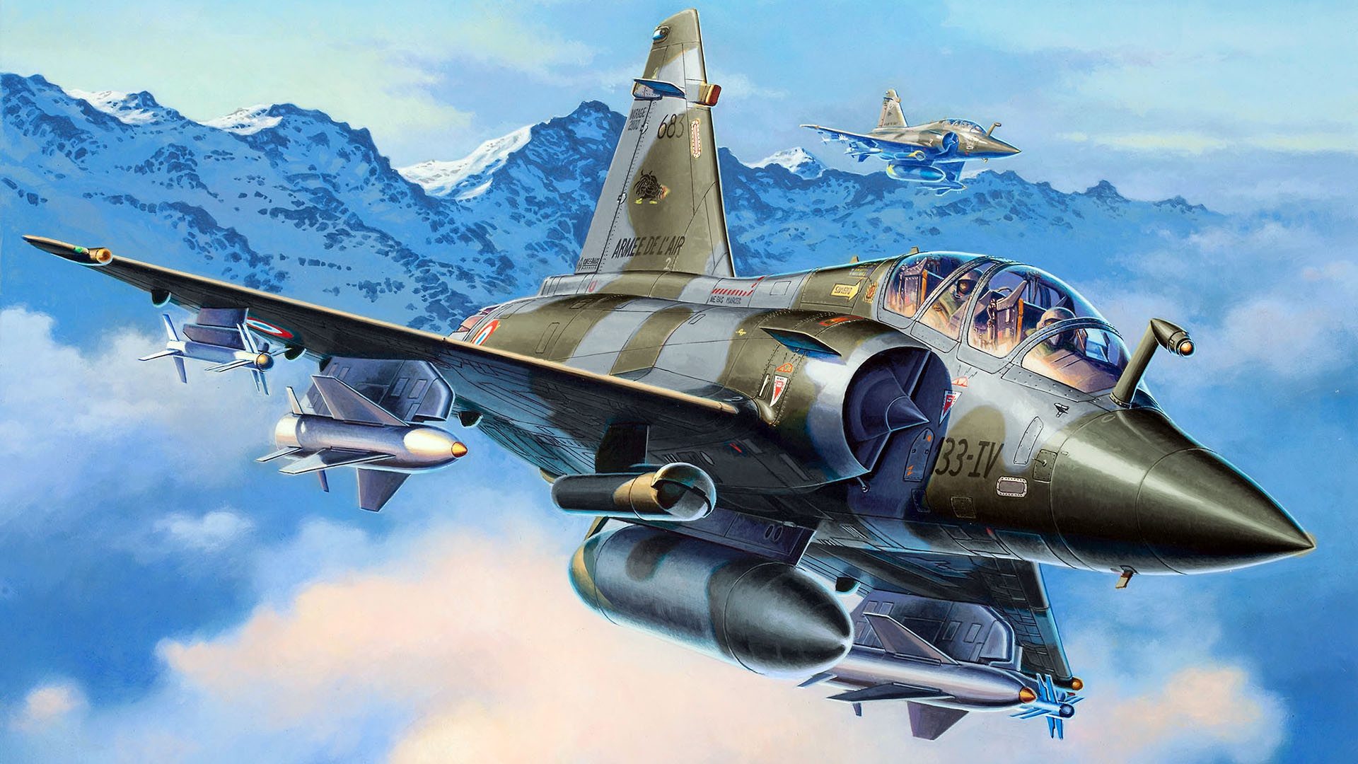 Download mobile wallpaper Aircraft, Military, Jet Fighter, Warplane, Dassault Mirage 2000, Jet Fighters for free.