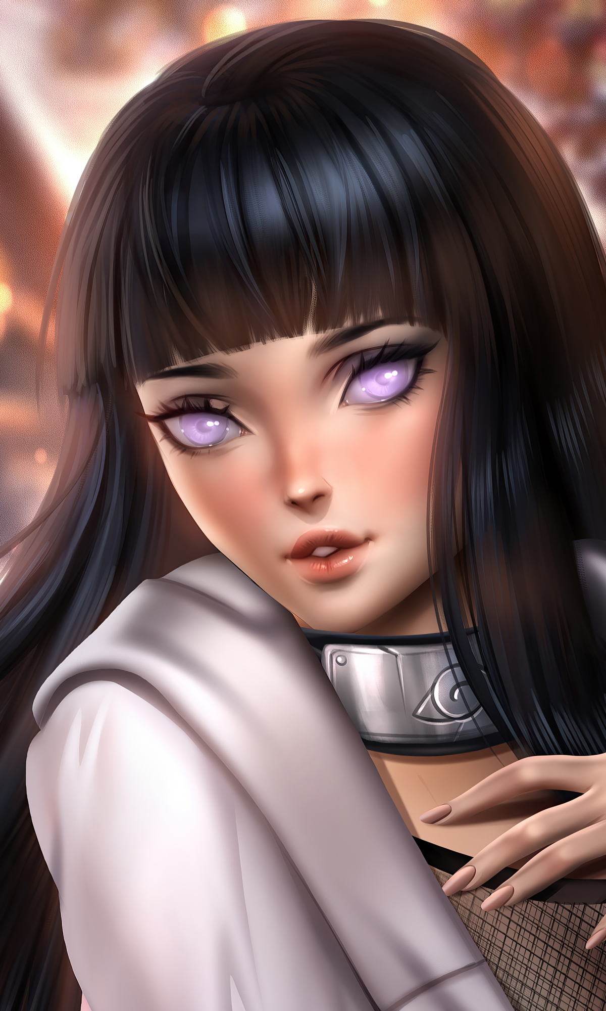 Descarga gratuita de fondo de pantalla para móvil de Naruto, Animado, Pelo Negro, Hinata Hyuga, Ojos Morados.