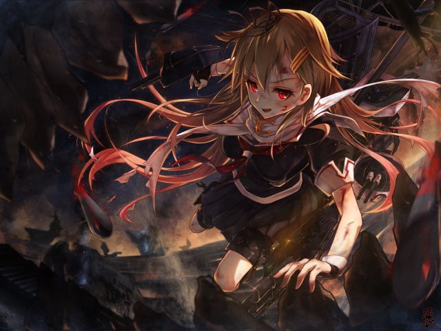 Baixe gratuitamente a imagem Anime, Coleção Kantai, Yuudachi (Kancolle) na área de trabalho do seu PC