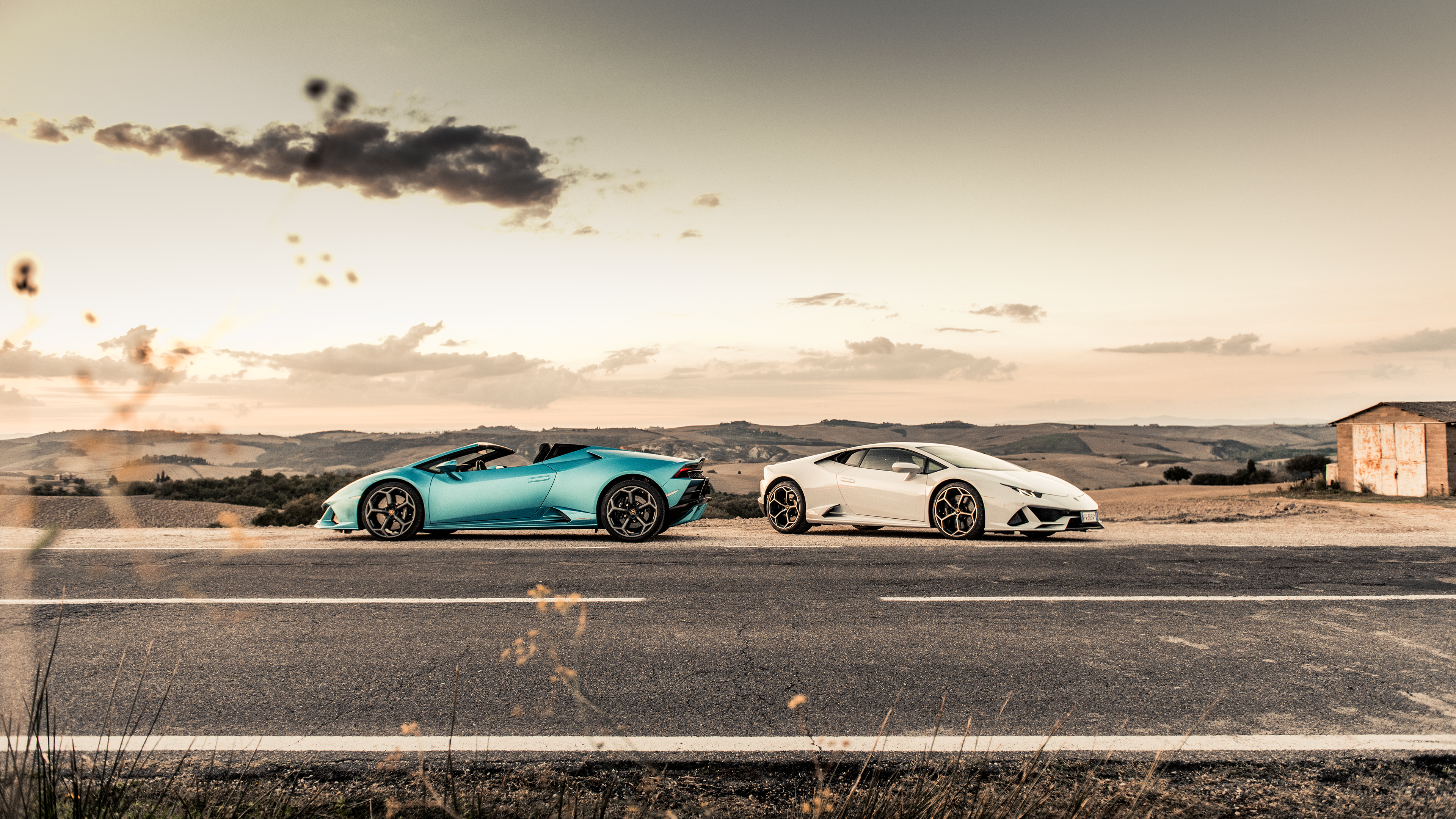 Laden Sie das Lamborghini, Autos, Supersportwagen, Fahrzeuge, Weißes Auto, Lamborghini Huracán Evo-Bild kostenlos auf Ihren PC-Desktop herunter