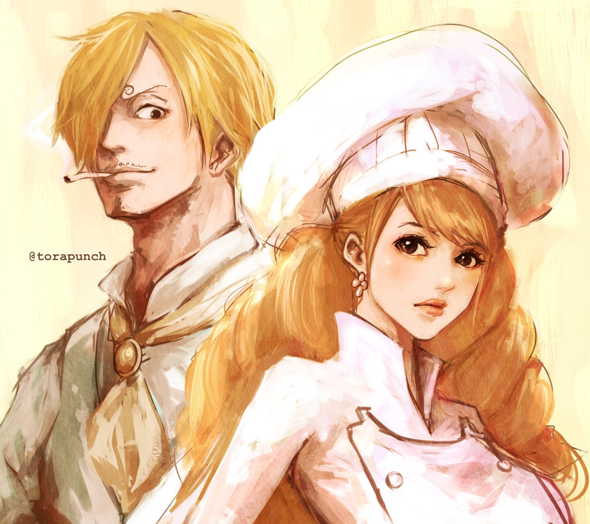 Download mobile wallpaper Anime, One Piece, Sanji (One Piece), Charlotte Pudding for free.