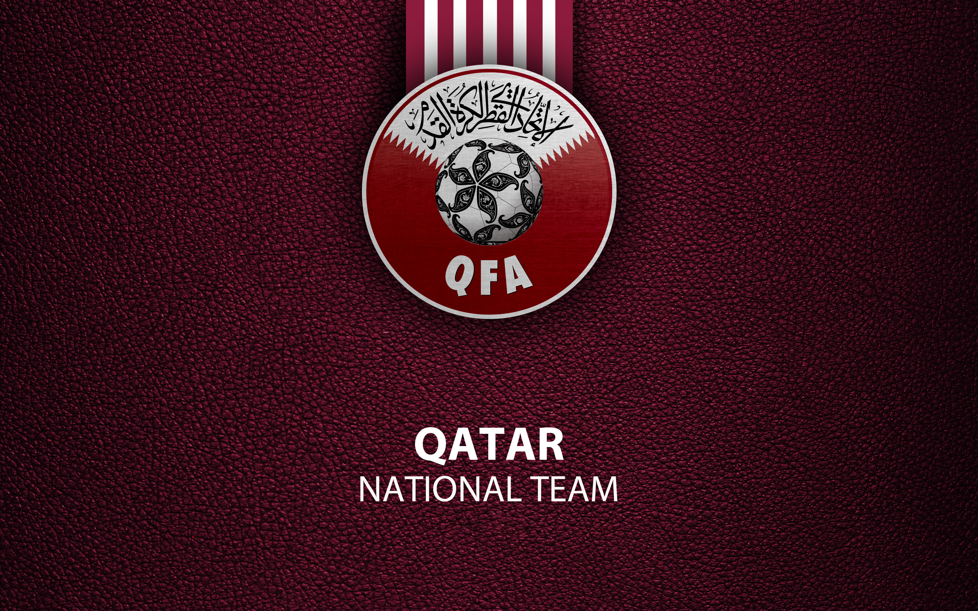 Laden Sie Fußballnationalmannschaft Von Katar HD-Desktop-Hintergründe herunter
