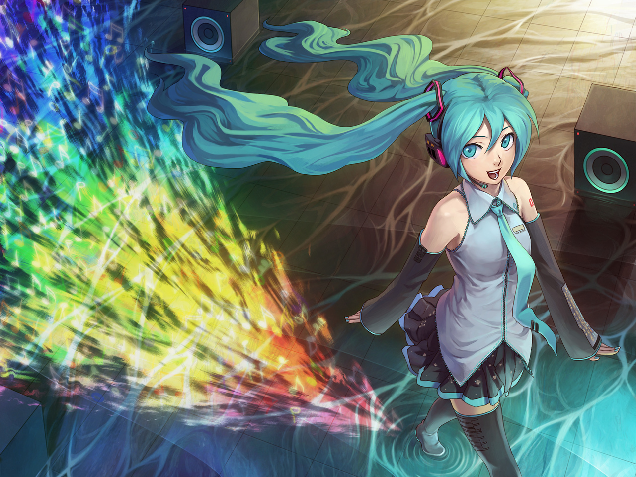 Laden Sie das Vocaloid, Hatsune Miku, Animes-Bild kostenlos auf Ihren PC-Desktop herunter