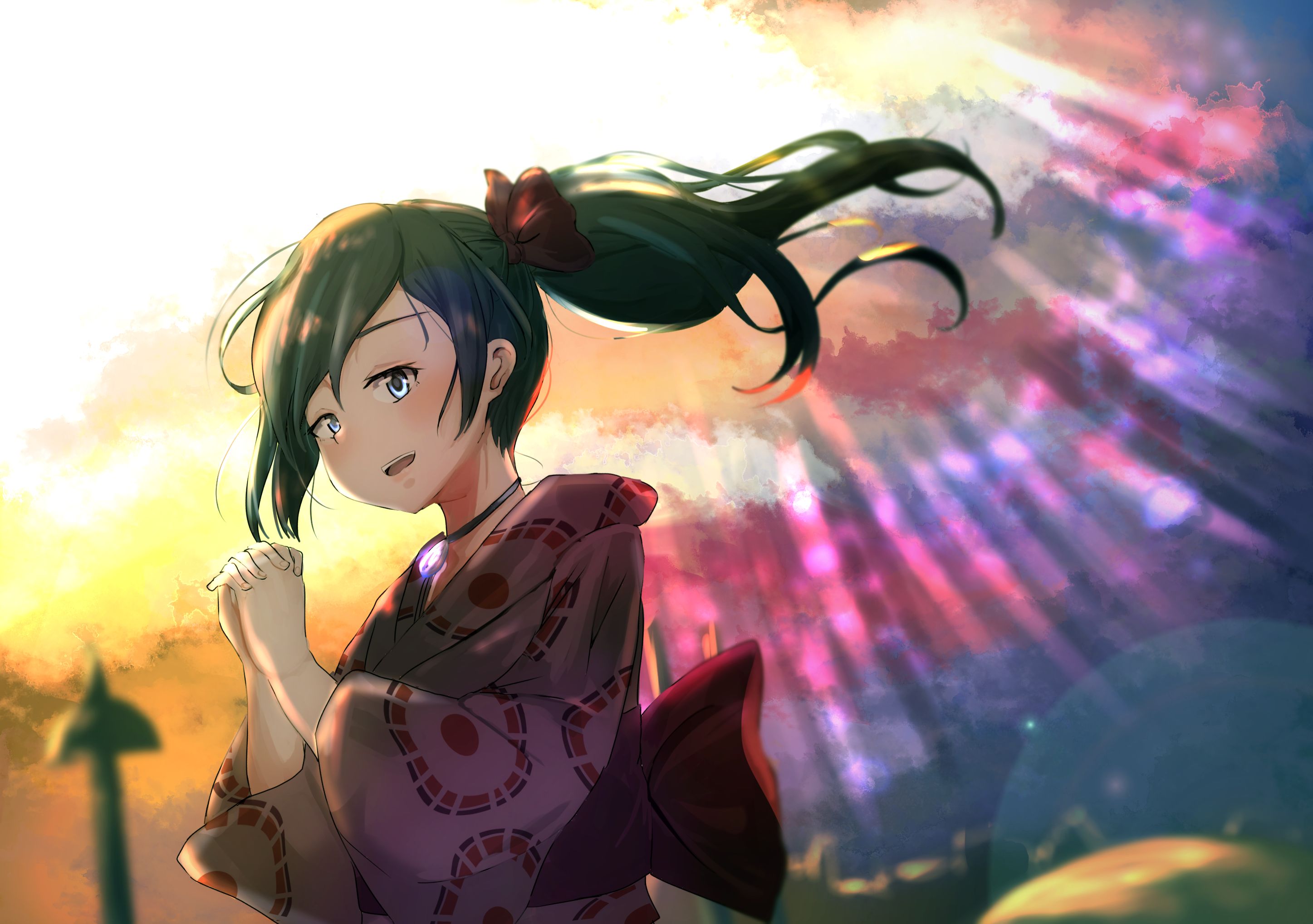 Laden Sie das Animes, Weathering With You Das Mädchen Das Die Sonne Berührte, Hina Amano-Bild kostenlos auf Ihren PC-Desktop herunter