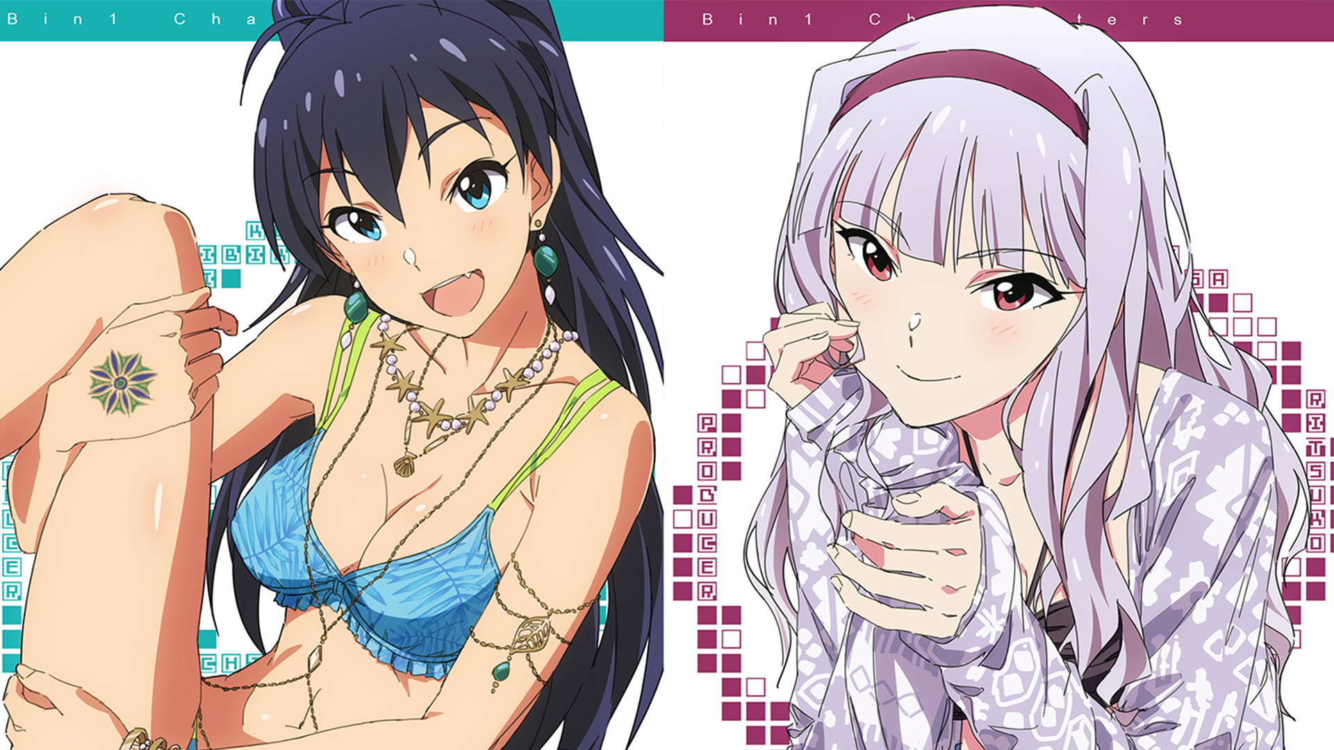 Download mobile wallpaper Anime, The Idolm@ster, Takane Shijou, Hibiki Ganaha for free.