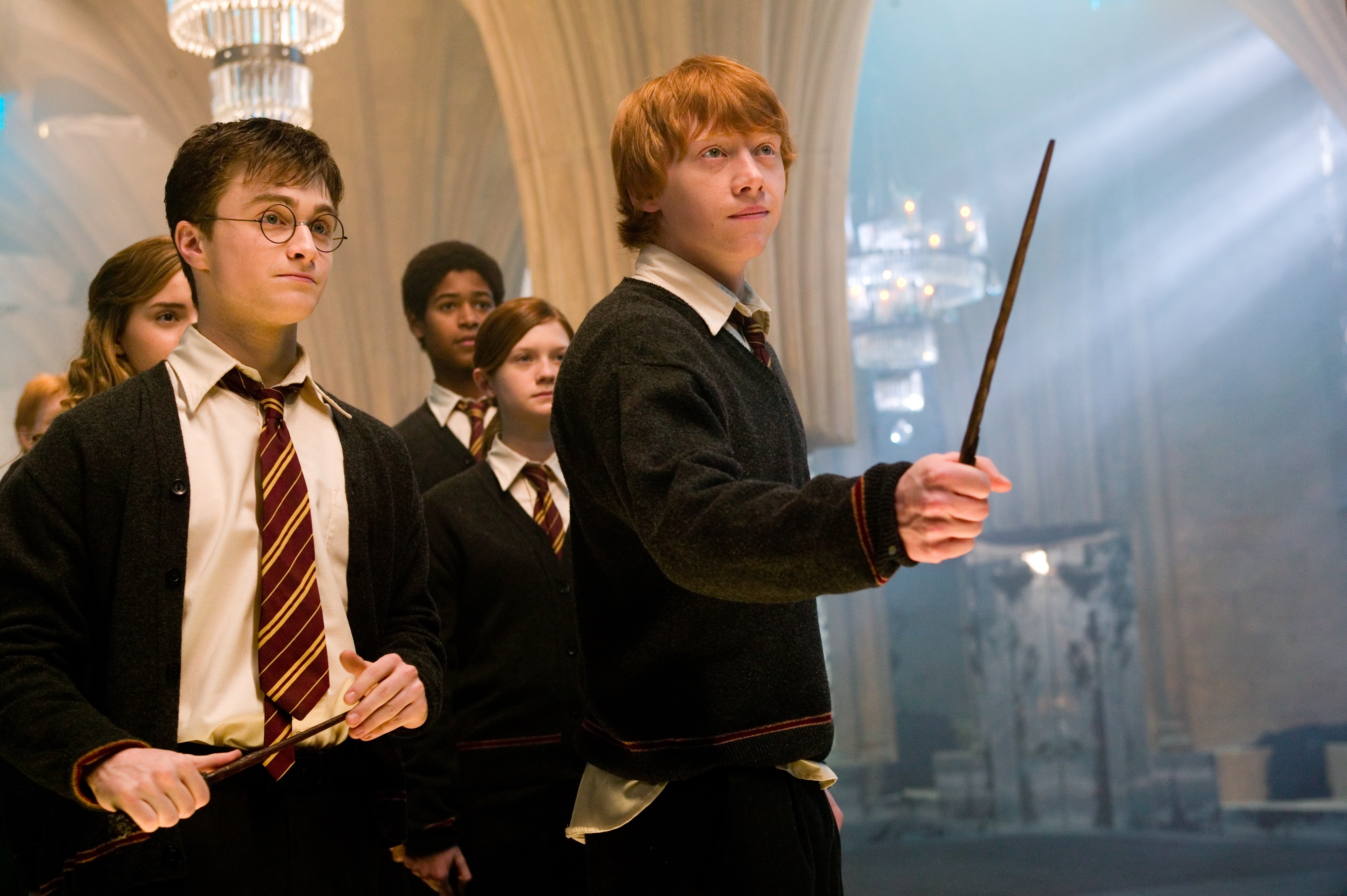 Free download wallpaper Harry Potter, Daniel Radcliffe, Movie, Ron Weasley, Rupert Grint, Harry Potter And The Order Of The Phoenix on your PC desktop
