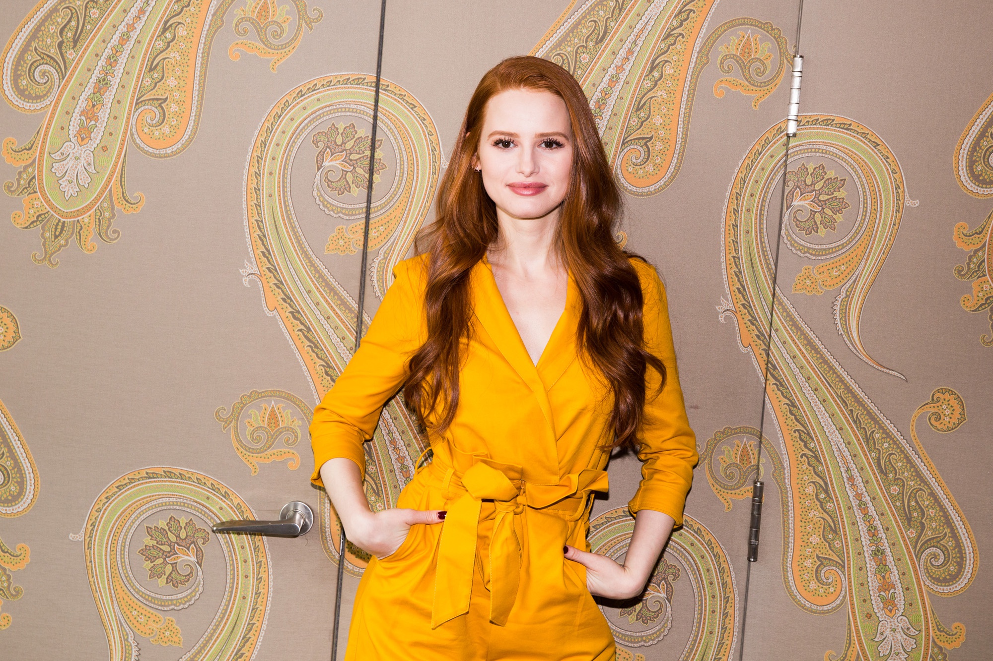 celebrity, madelaine petsch, actress, american, long hair, redhead, smile