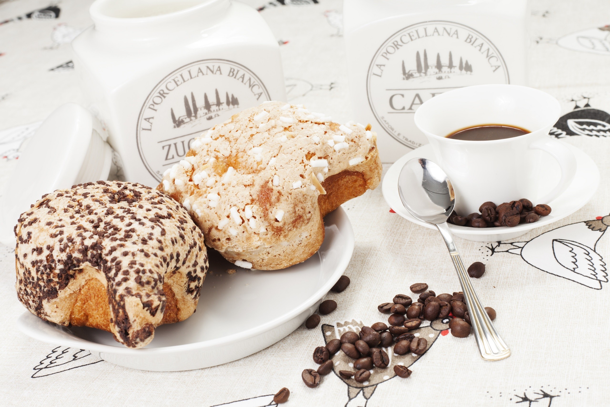 Free download wallpaper Food, Dessert, Coffee, Cup, Coffee Beans, Pastry on your PC desktop