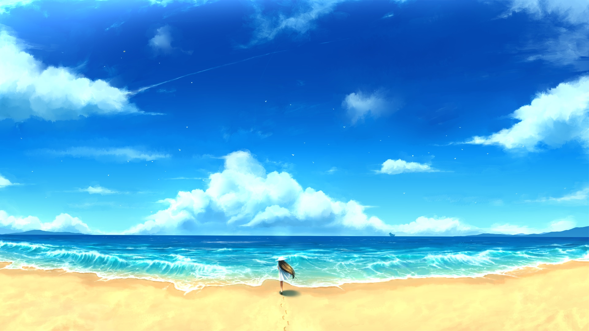 957585 Hintergrundbild herunterladen animes, the beach - Bildschirmschoner und Bilder kostenlos