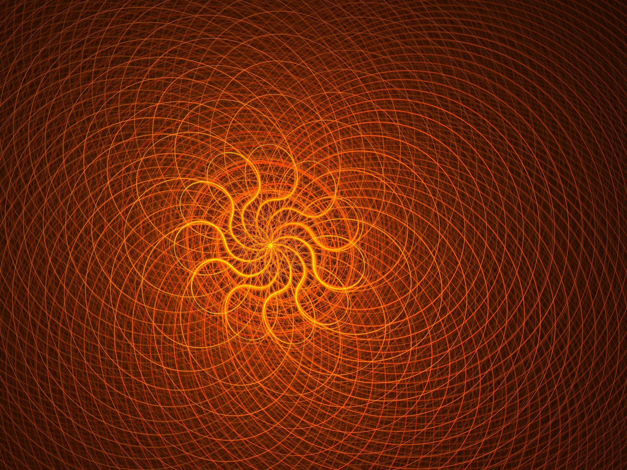Free download wallpaper Abstract, Fractal, Circle, Symbol, Orange (Color) on your PC desktop