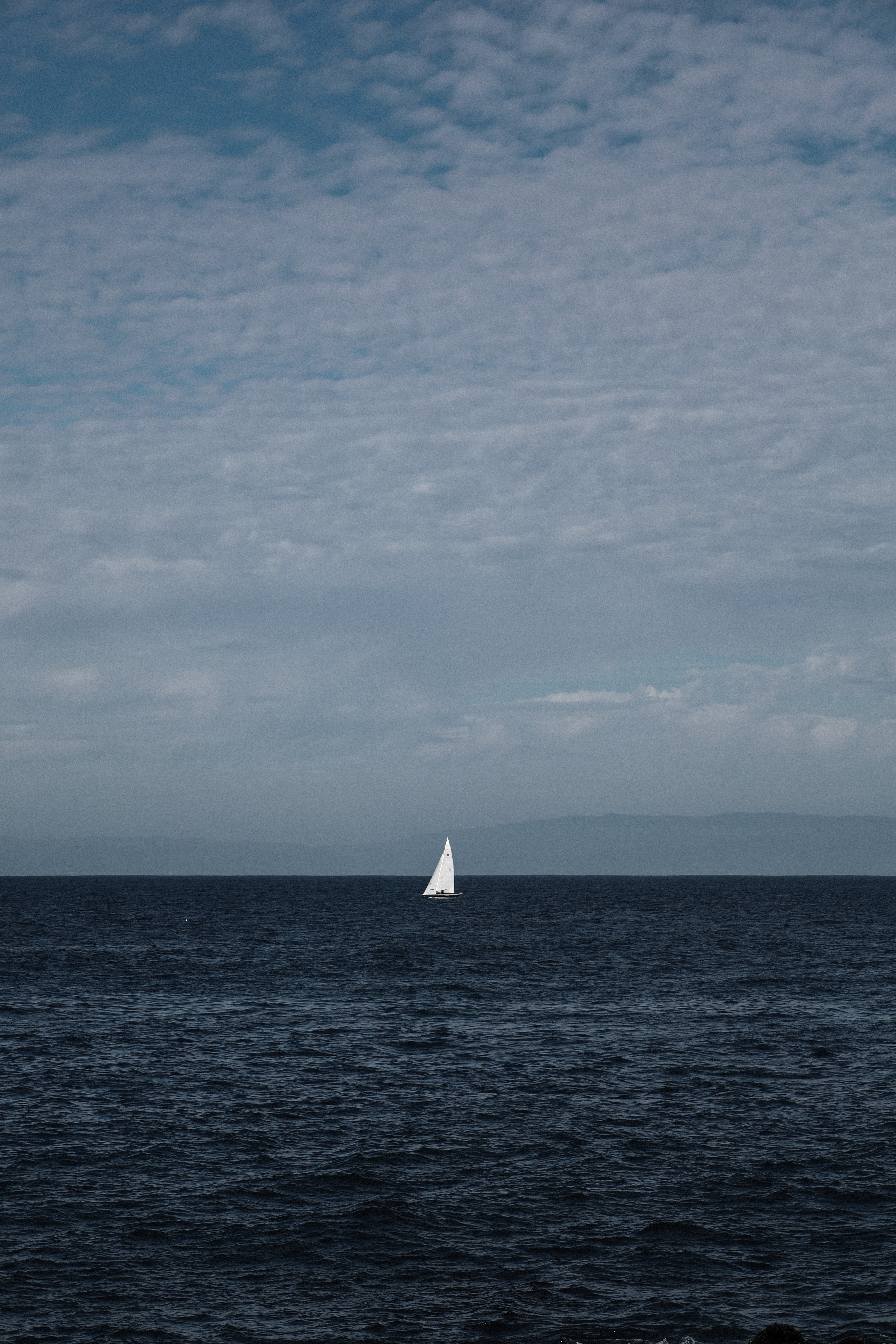 sailboat, sailfish, loneliness, water, sea, miscellanea, miscellaneous, boat