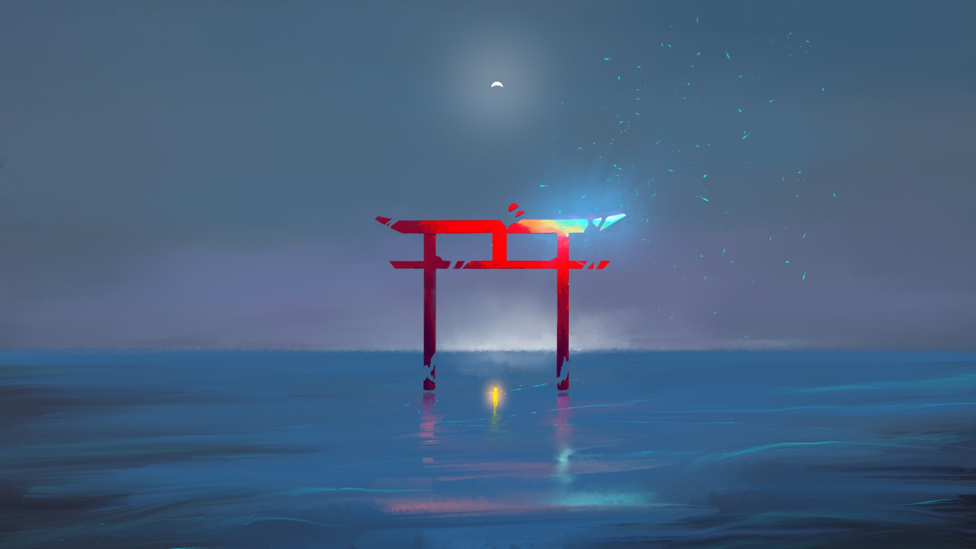 Free download wallpaper Anime, Shrine on your PC desktop
