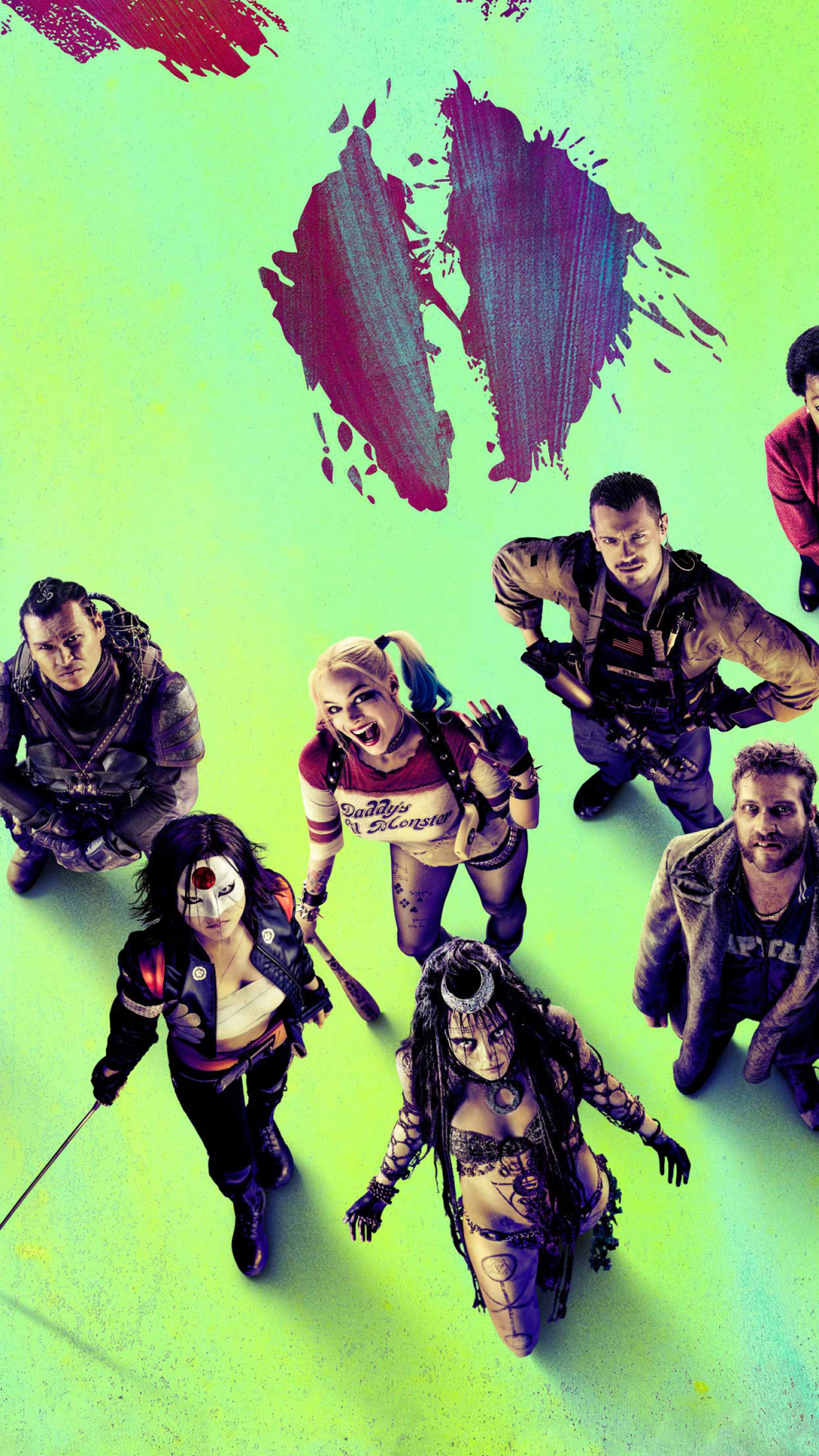 Download mobile wallpaper Movie, Harley Quinn, Killer Croc, Deadshot, Suicide Squad for free.