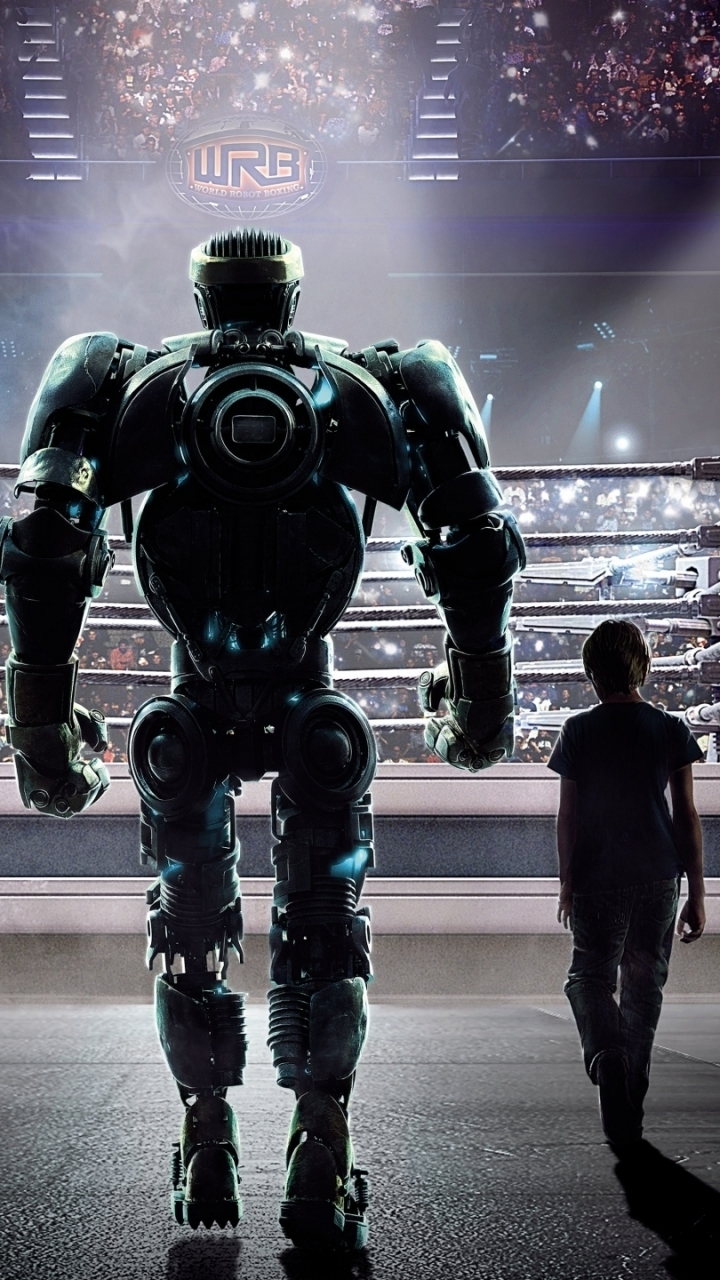 Handy-Wallpaper Filme, Real Steel Stahlharte Gegner kostenlos herunterladen.