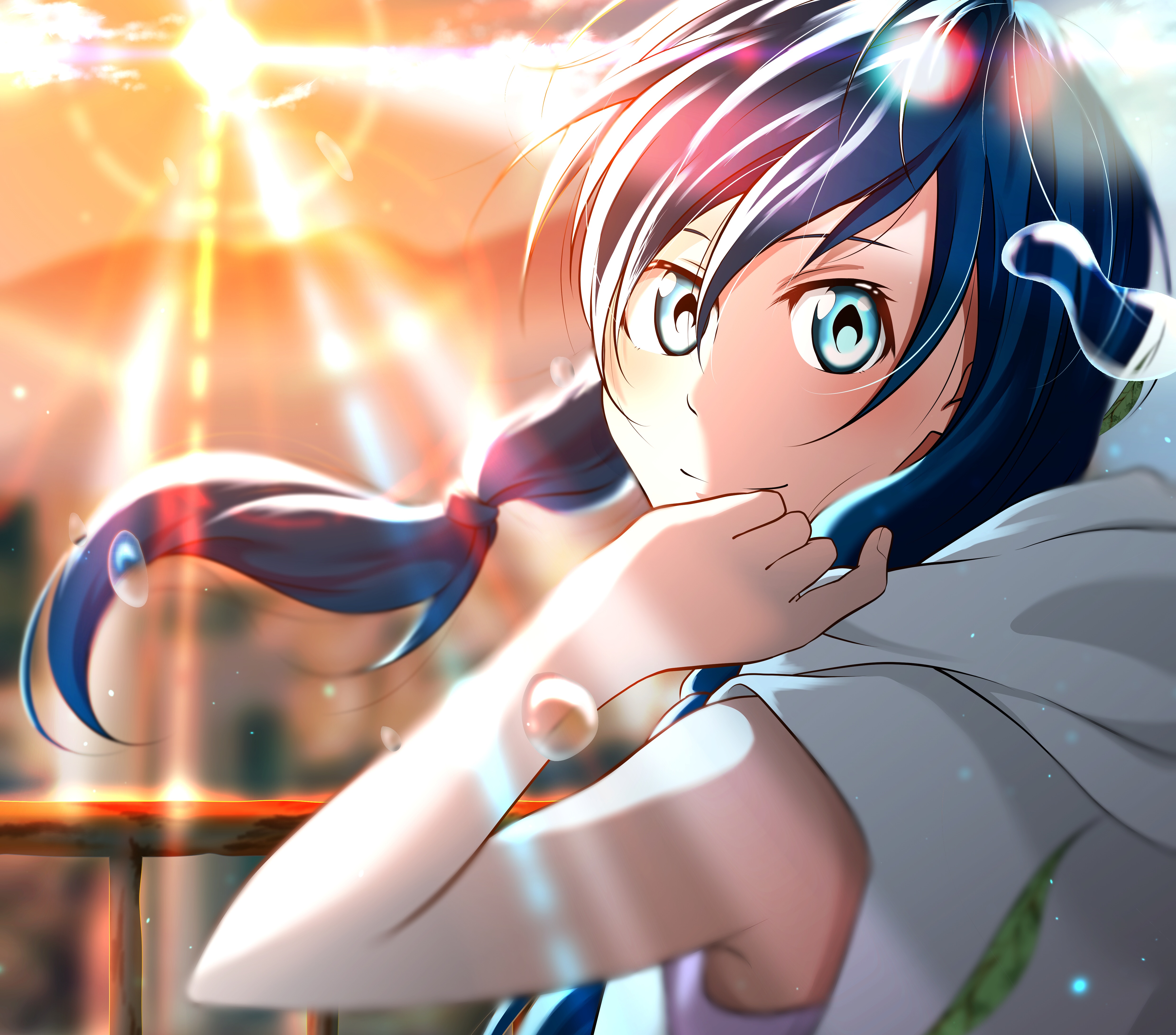 Laden Sie das Animes, Weathering With You Das Mädchen Das Die Sonne Berührte, Hina Amano-Bild kostenlos auf Ihren PC-Desktop herunter