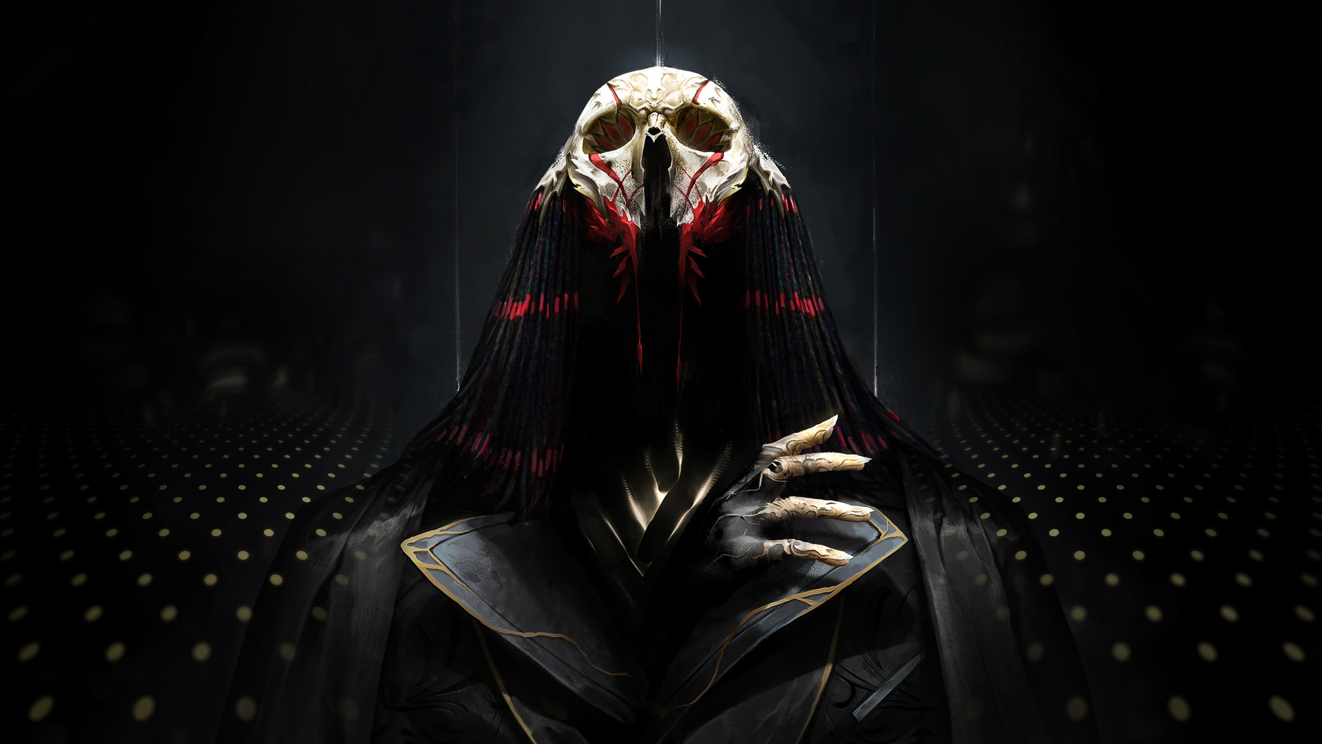 Free download wallpaper Dark, Creature, Skull on your PC desktop