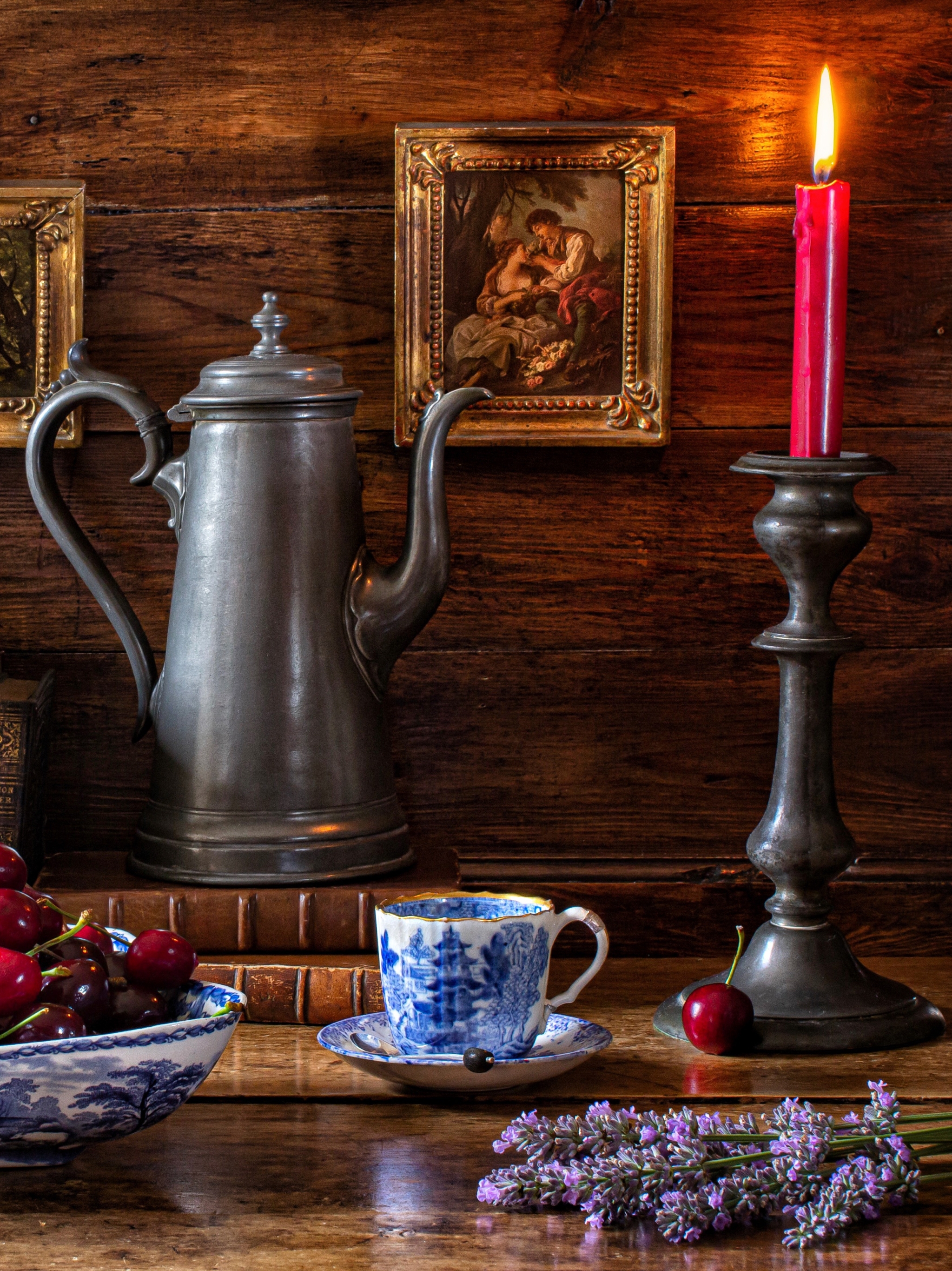 Descarga gratuita de fondo de pantalla para móvil de Taza, Vela, Fotografía, Bodegón.