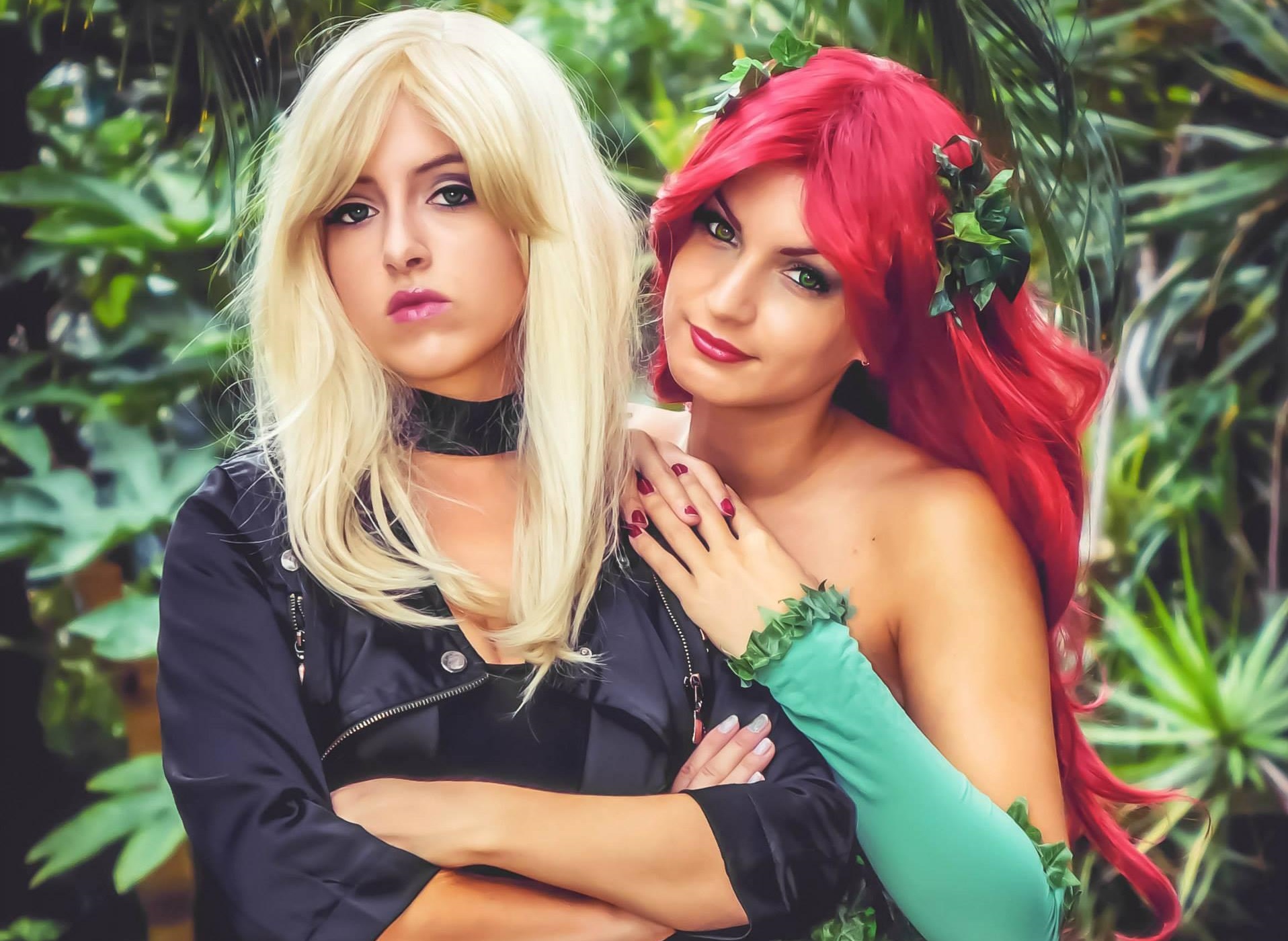 Download mobile wallpaper Women, Poison Ivy, Cosplay, Black Canary for free.