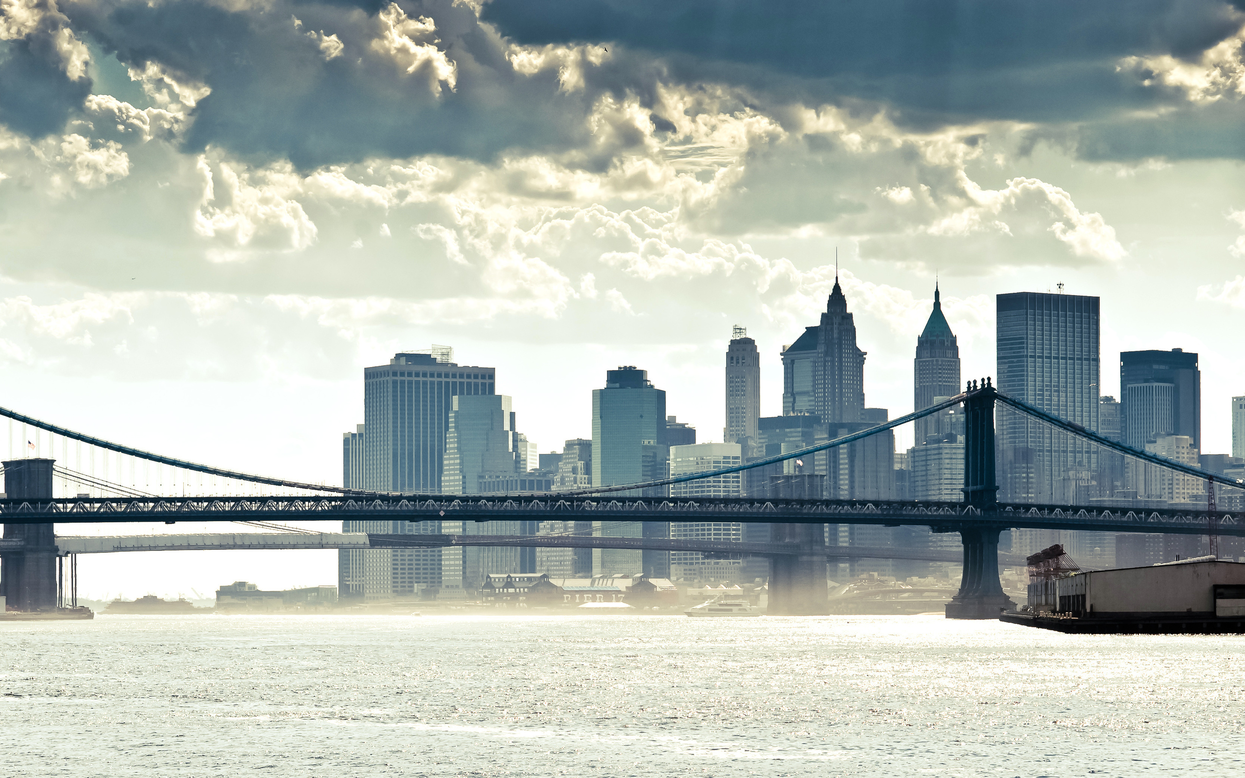 283400 завантажити картинку мости, створено людиною, манхеттенський міст, міст, міський пейзаж, нью йорк - шпалери і заставки безкоштовно