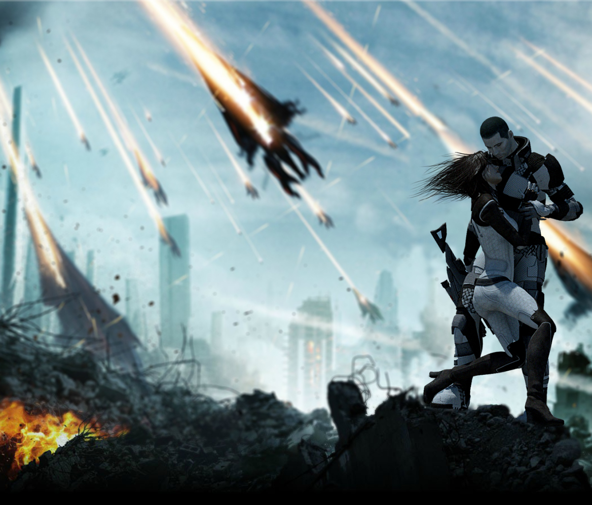 Download mobile wallpaper Mass Effect, Video Game, Commander Shepard, Miranda Lawson for free.