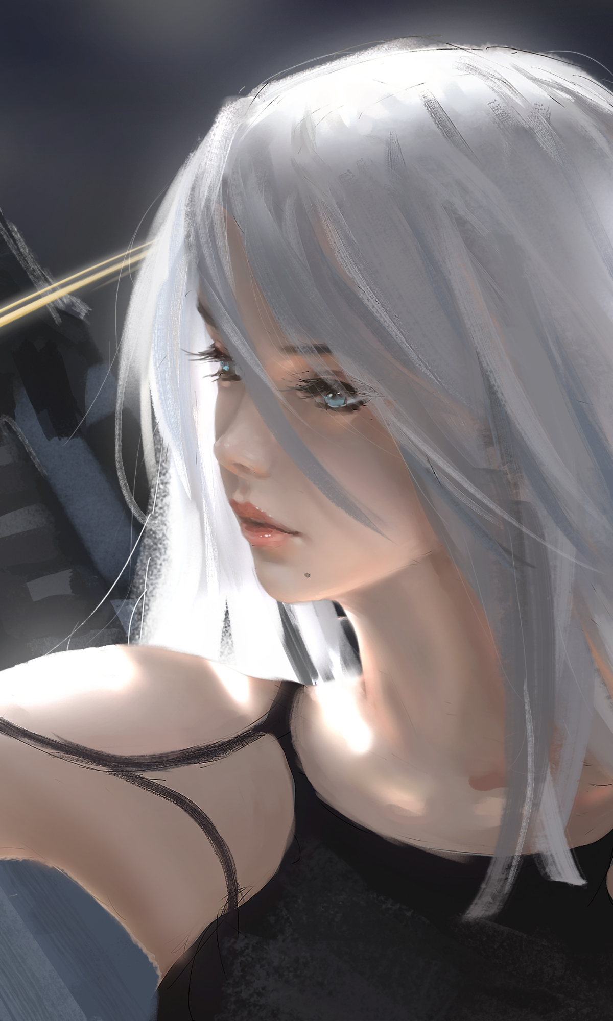 Download mobile wallpaper Video Game, White Hair, Nier: Automata, Yorha Type A No 2 for free.