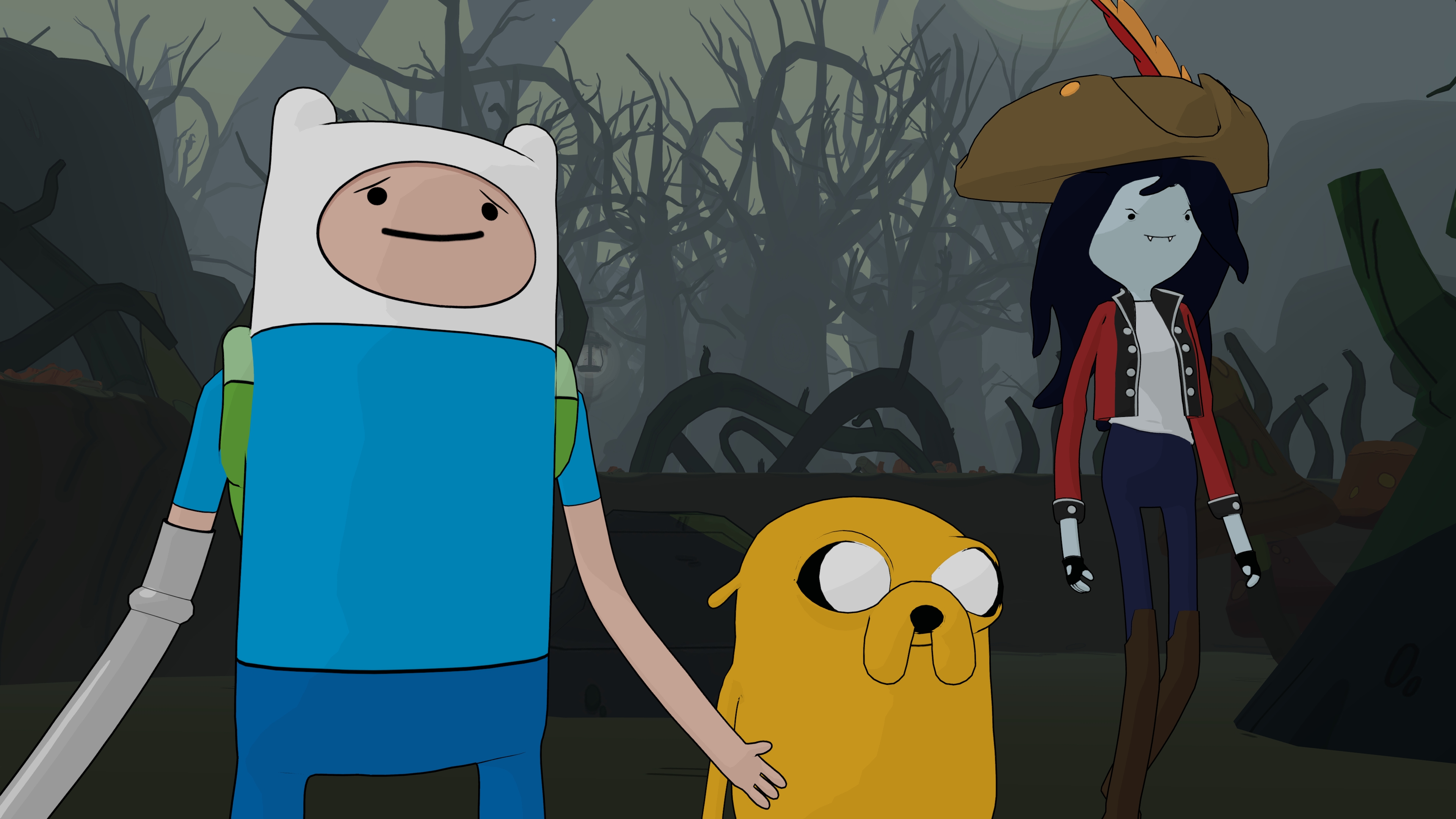 marceline (adventure time), video game, adventure time: pirates of the enchiridion, finn (adventure time), jake (adventure time)