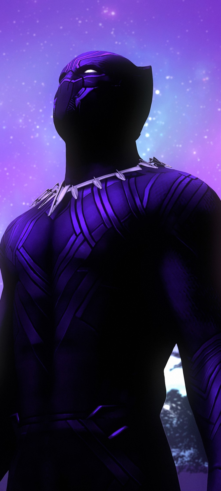 Download mobile wallpaper Purple, Movie, Black Panther (Marvel Comics), Black Panther, Black Panther (Movie) for free.