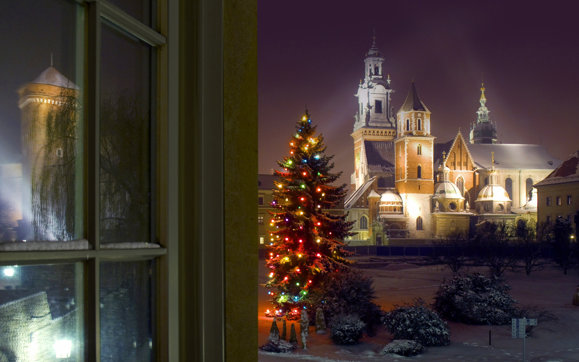 Descarga gratis la imagen Nieve, Navidad, Día Festivo, Casa, Árbol De Navidad en el escritorio de tu PC