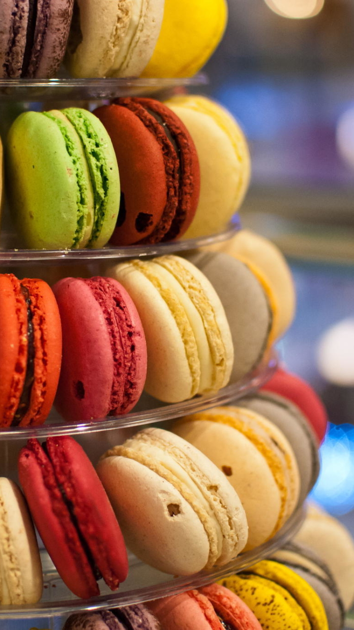 Download mobile wallpaper Food, Colorful, Biscuit, Cookie, Macaron for free.