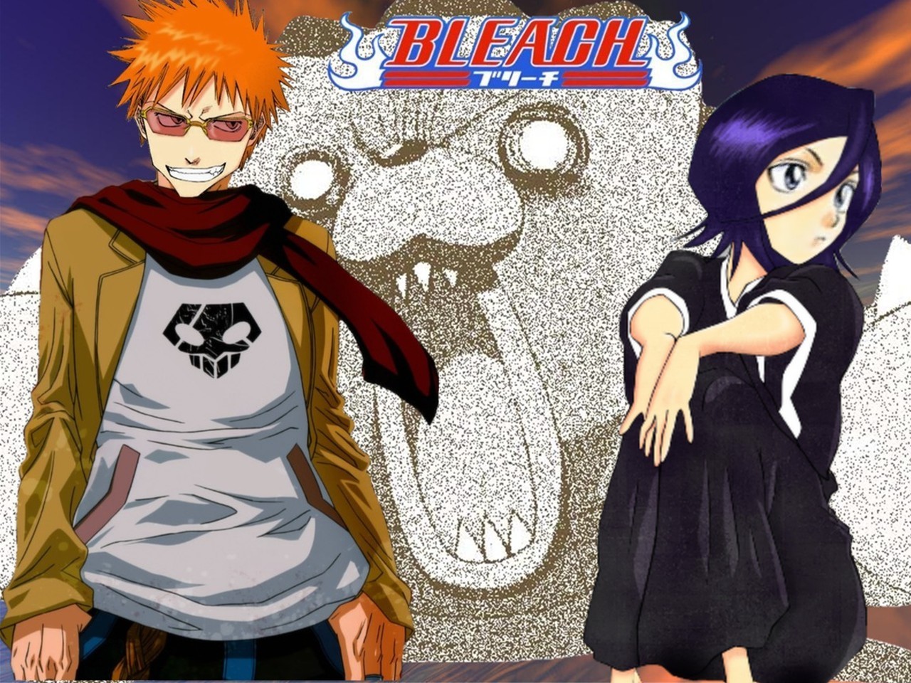 Free download wallpaper Rukia Kuchiki, Bleach, Ichigo Kurosaki, Anime on your PC desktop