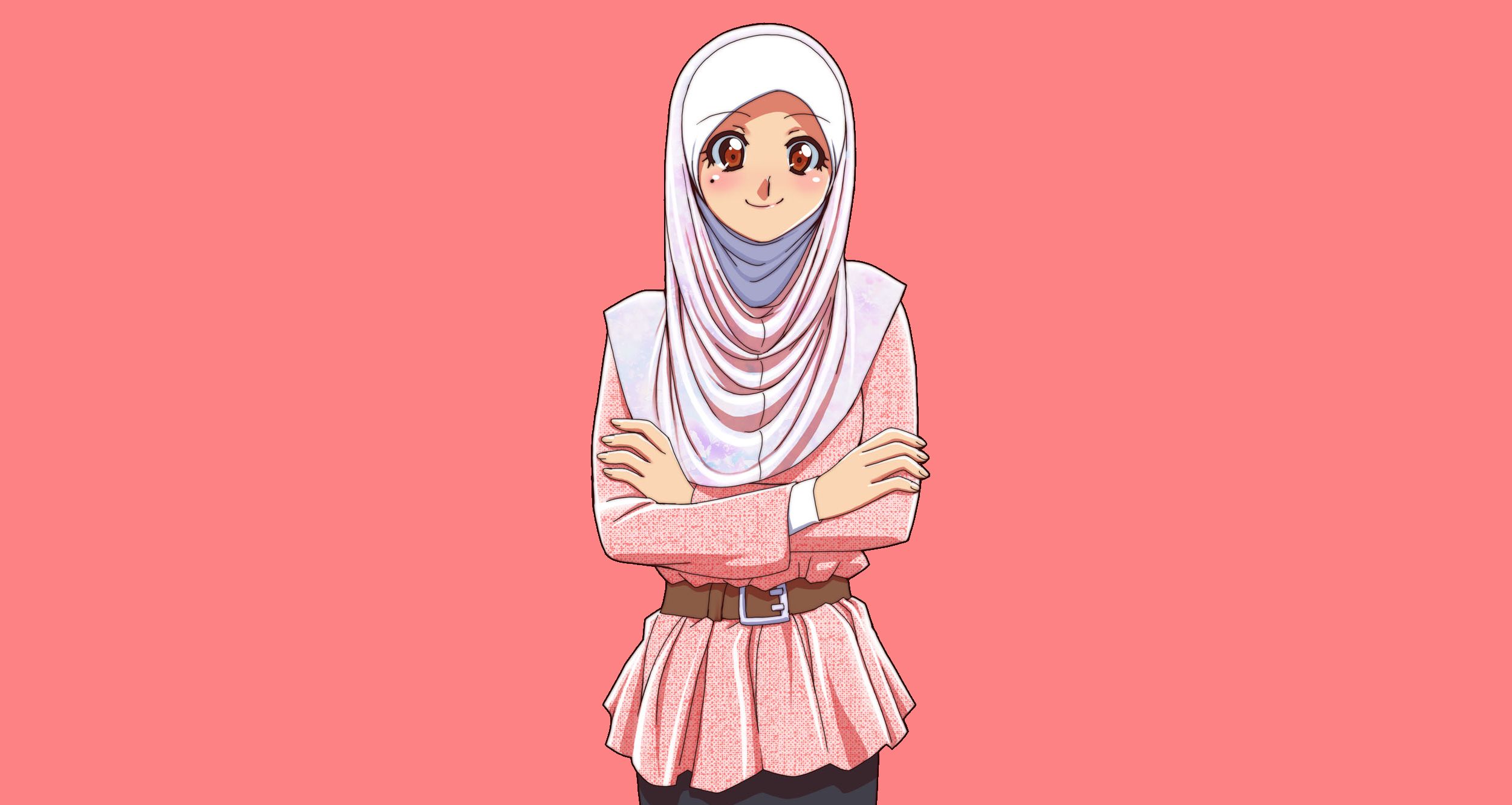 948157 скачать обои хиджаб, аниме, девочка - заставки и картинки бесплатно