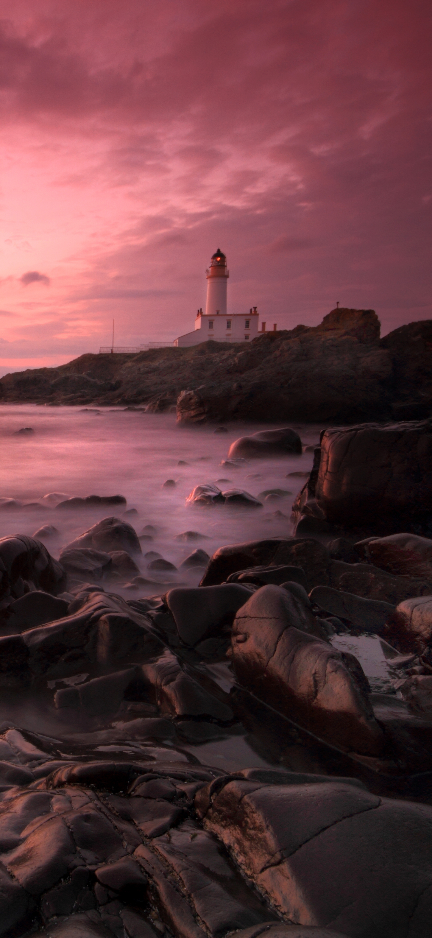 Download mobile wallpaper Sunset, Lighthouse, Hdr, Photography for free.