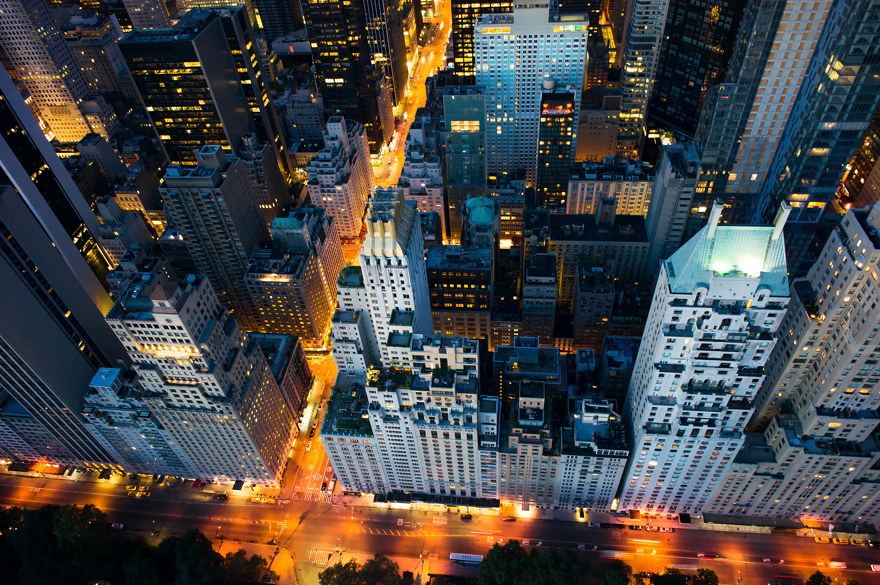 Free download wallpaper Cities, City, Light, Manhattan, Aerial, Man Made on your PC desktop