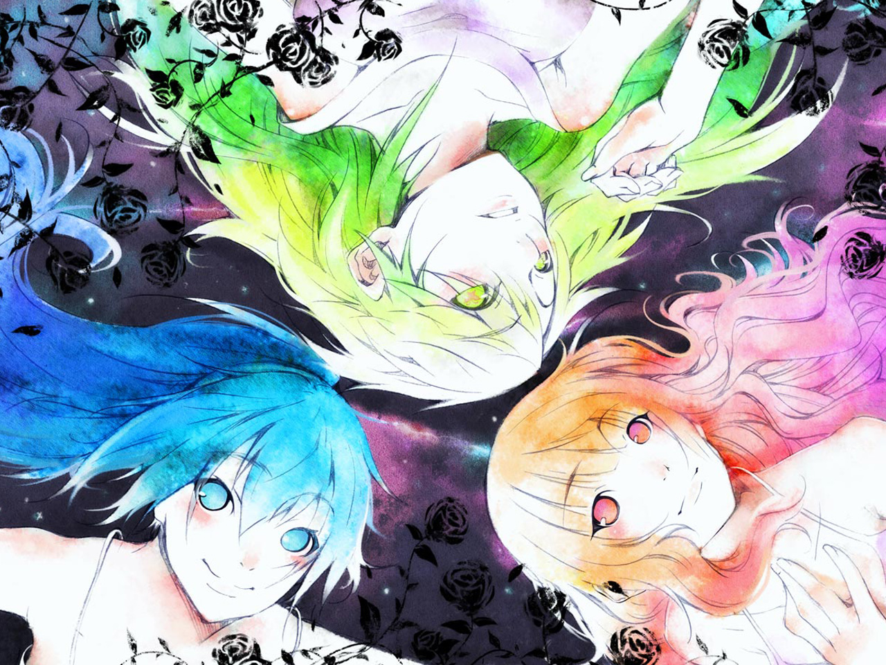 Free download wallpaper Anime, The Idolm@ster, Takane Shijou, Hibiki Ganaha, Miki Hoshii on your PC desktop