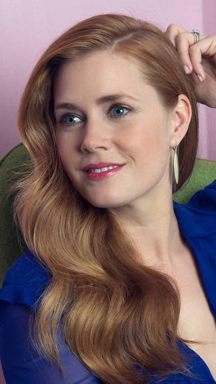 Download mobile wallpaper Smile, Redhead, Blue Eyes, American, Celebrity, Actress, Amy Adams for free.