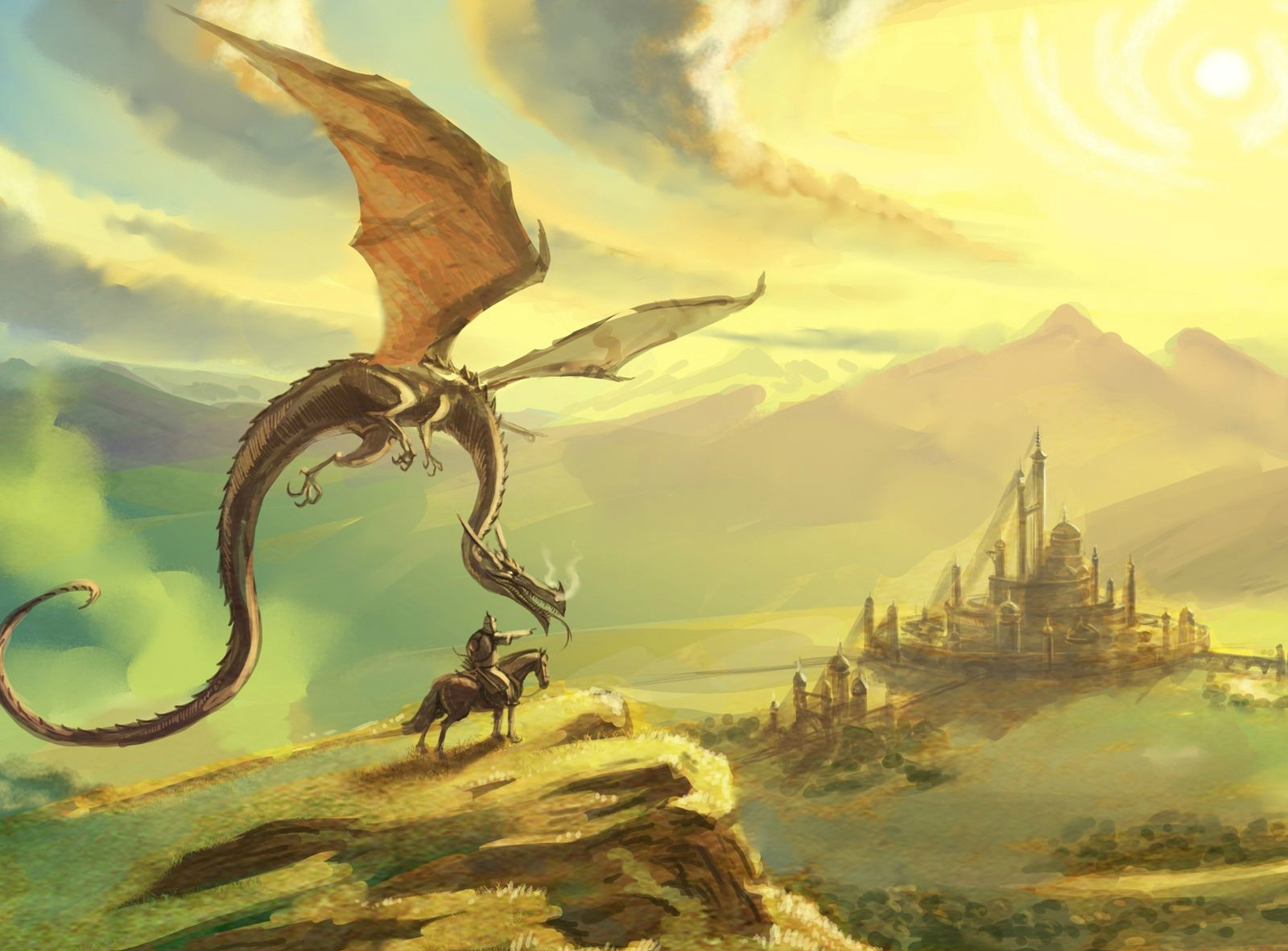 Free download wallpaper Fantasy, Dragon on your PC desktop