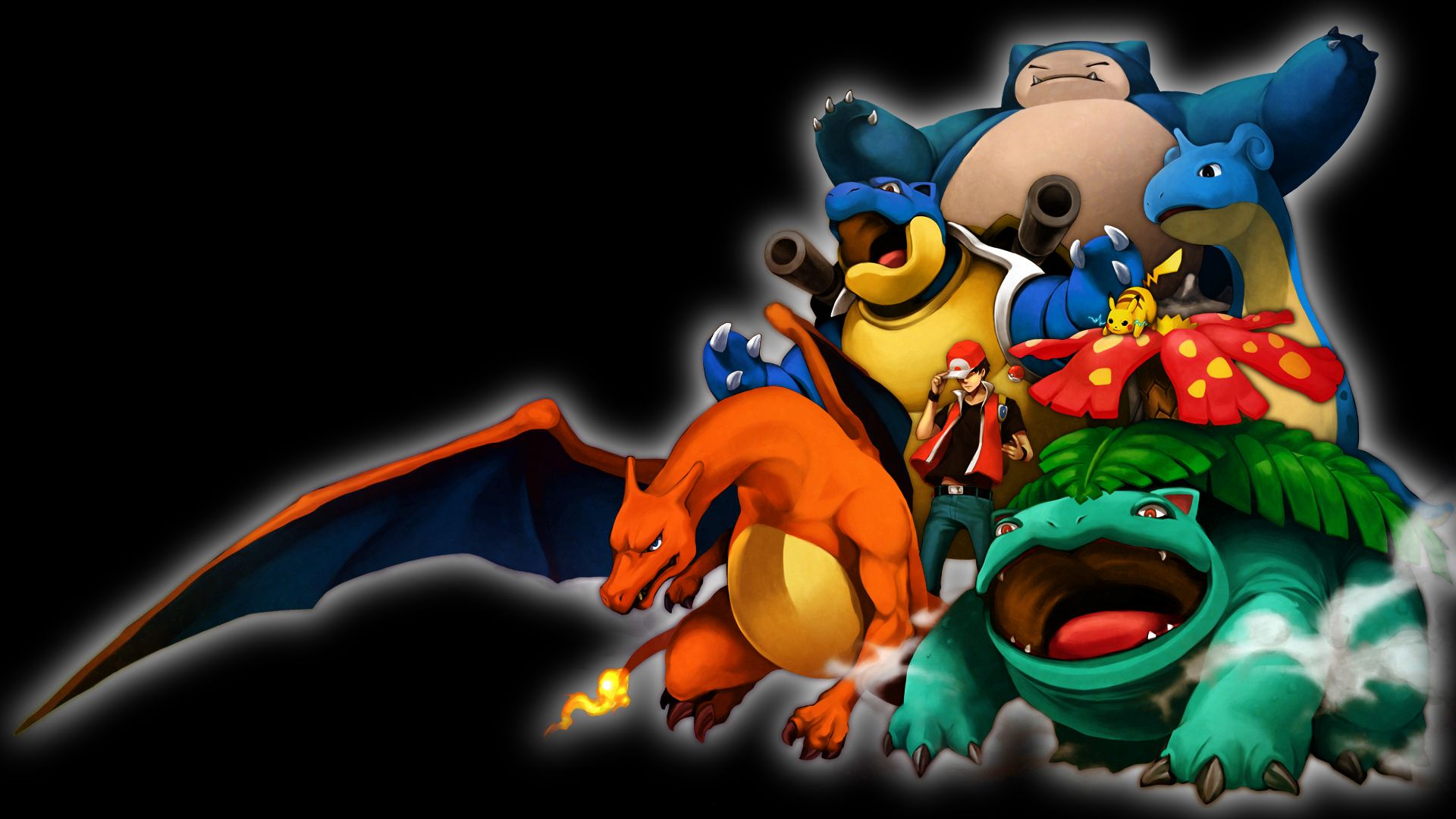 276349 télécharger l'image pikachu, pokémon, rouge (pokémon), jeux vidéo, pokémon : rouge et bleu, blastoise (pokémon), dracaufeu (pokémon), lapras (pokémon), ronflex (pokémon), vénusaure (pokémon) - fonds d'écran et économiseurs d'écran gratuits