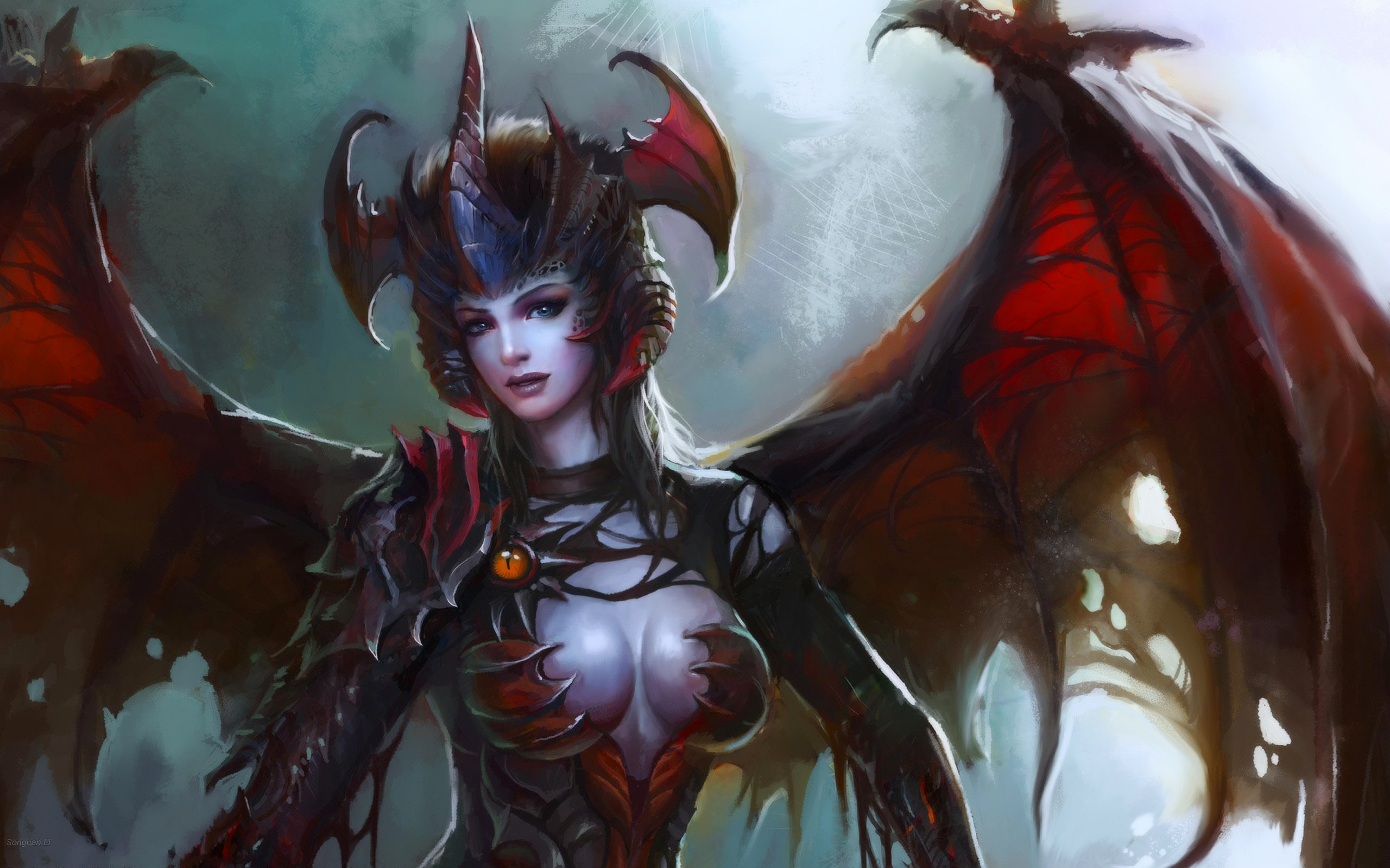 Download mobile wallpaper Demon, Fantasy for free.