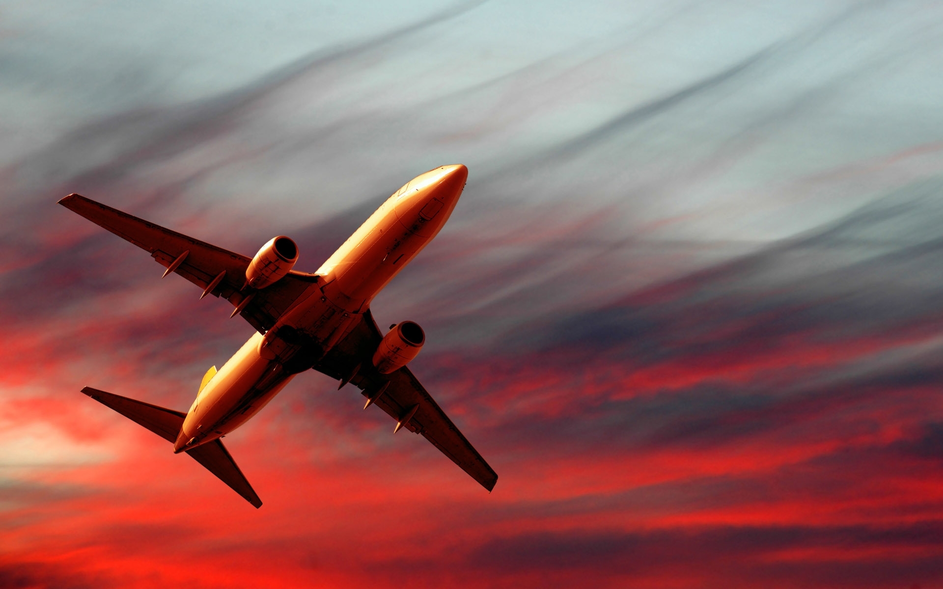 Free download wallpaper Transport, Sunset, Airplanes on your PC desktop