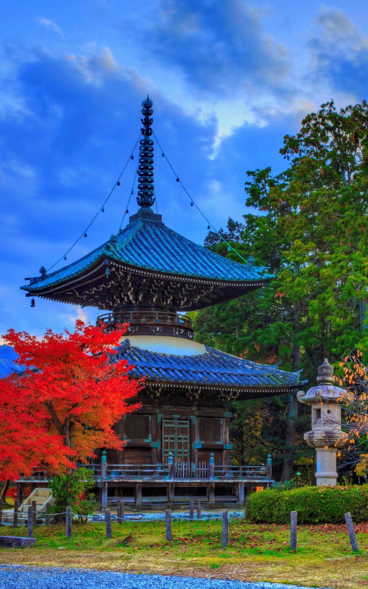 Скачать картинку Япония, Храм, Храмы, Киото, Религиозные в телефон бесплатно.