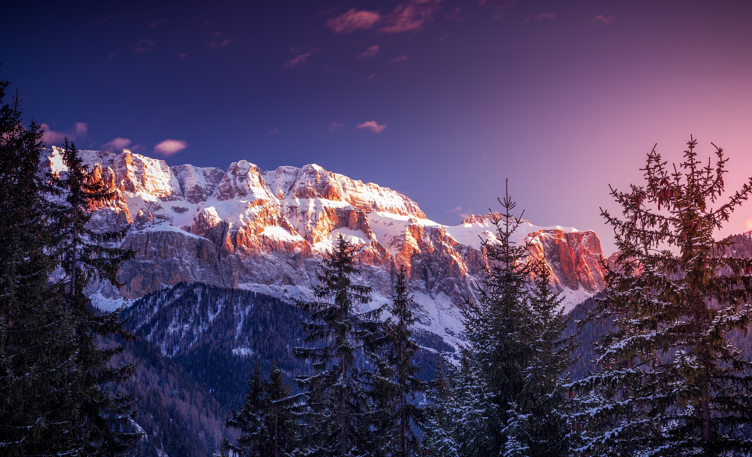 Скачать обои бесплатно Зима, Природа, Горы, Гора, Ландшафт, Земля/природа картинка на рабочий стол ПК