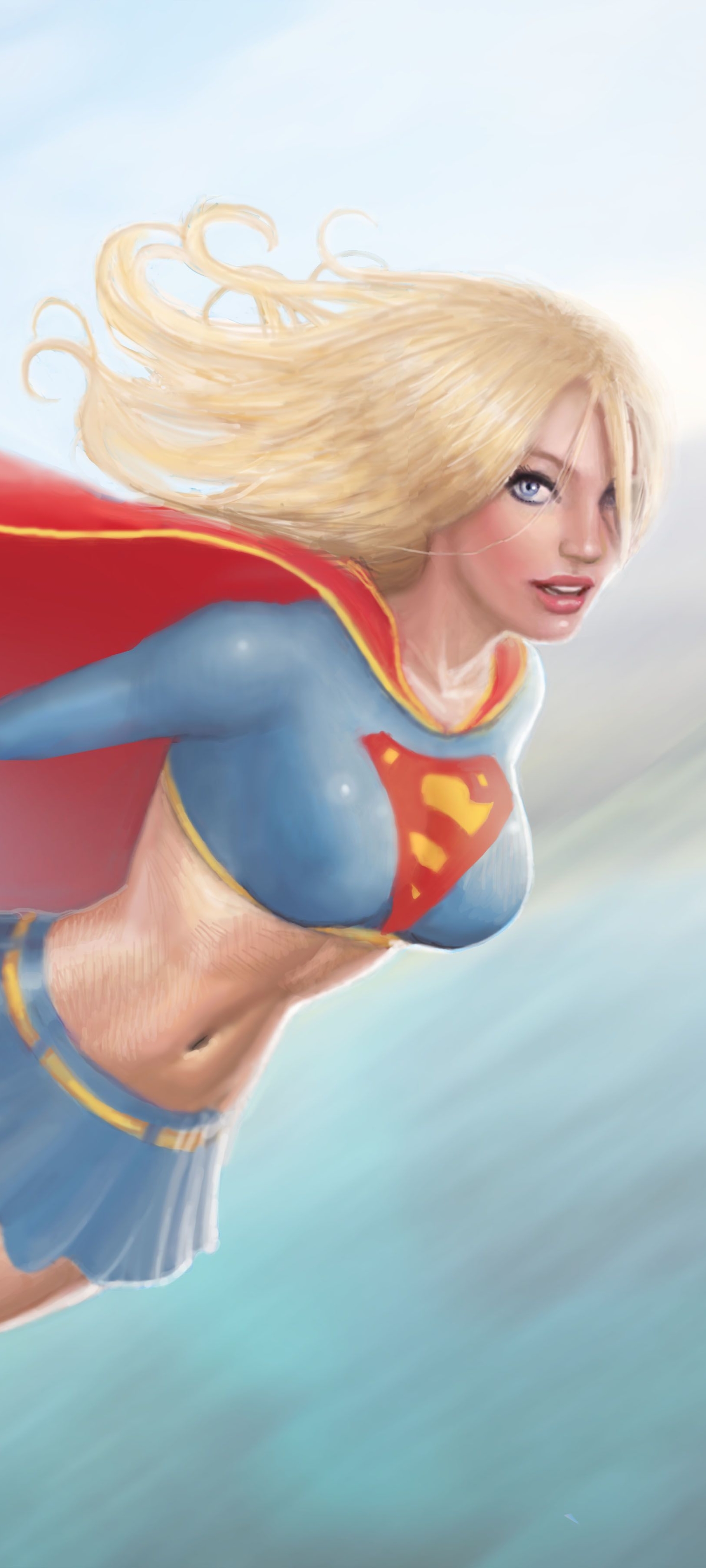Free download wallpaper Superman, Blonde, Blue Eyes, Comics, Dc Comics, Supergirl on your PC desktop