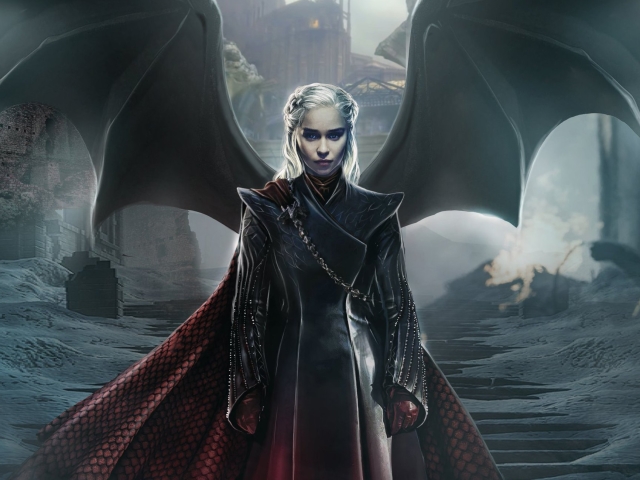 Laden Sie das Flügel, Fernsehserien, Game Of Thrones: Das Lied Von Eis Und Feuer, Daenerys Targaryen-Bild kostenlos auf Ihren PC-Desktop herunter