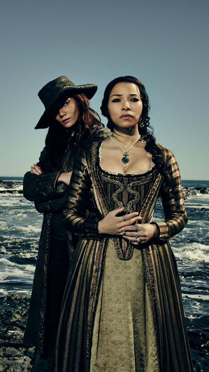 Download mobile wallpaper Tv Show, Black Sails, Anne Bonny (Black Sails), Clara Paget, Jessica Parker Kennedy, Max (Black Sails) for free.