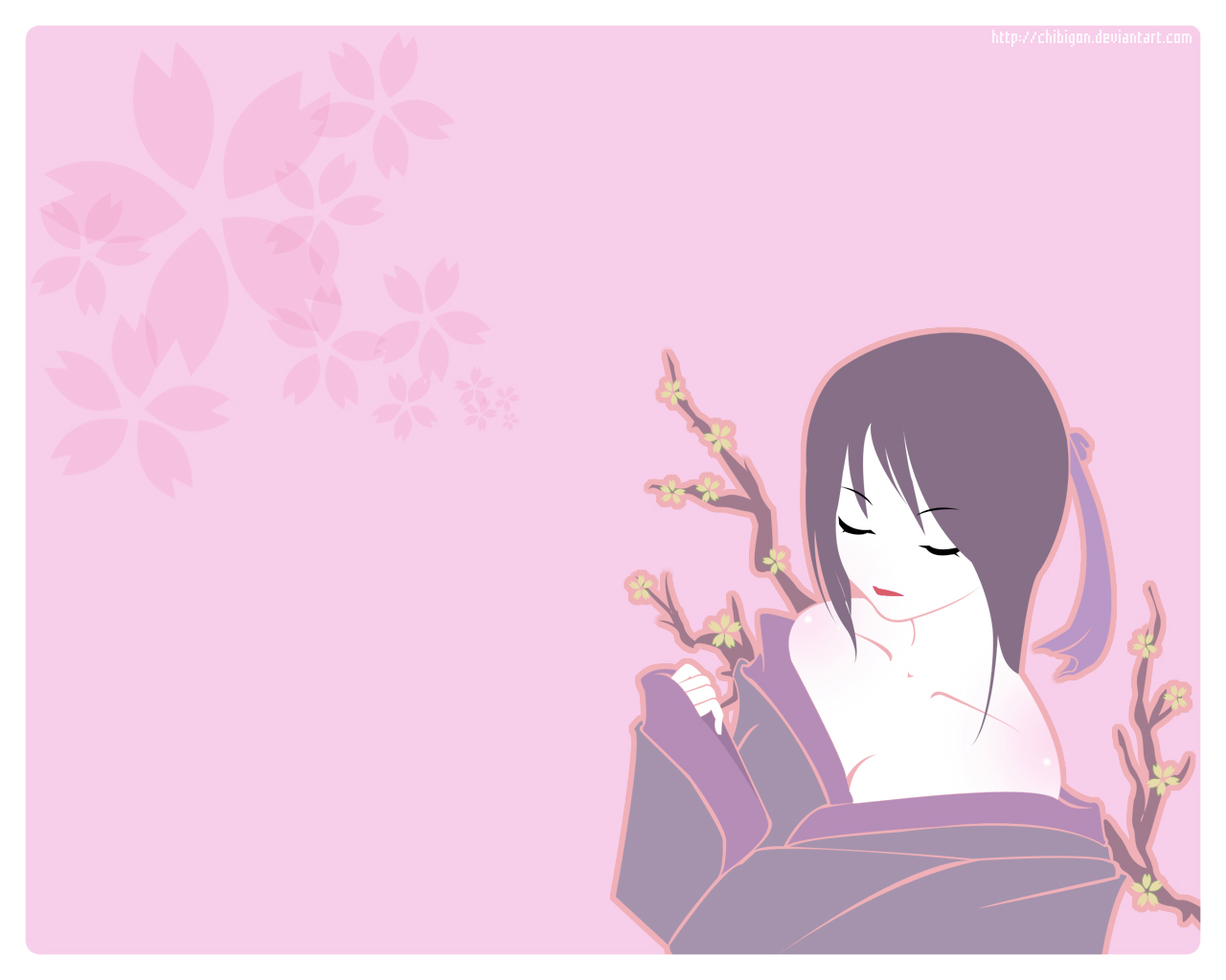 1514136 baixar imagens anime, mulher, asiático, quimono, rosa - papéis de parede e protetores de tela gratuitamente