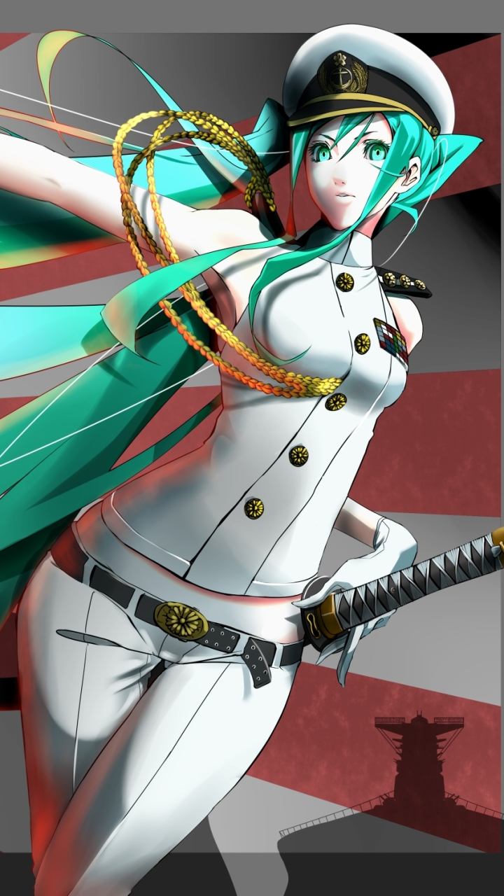 Handy-Wallpaper Vocaloid, Grüne Haare, Grüne Augen, Hatsune Miku, Animes, Lange Haare, Uniform kostenlos herunterladen.