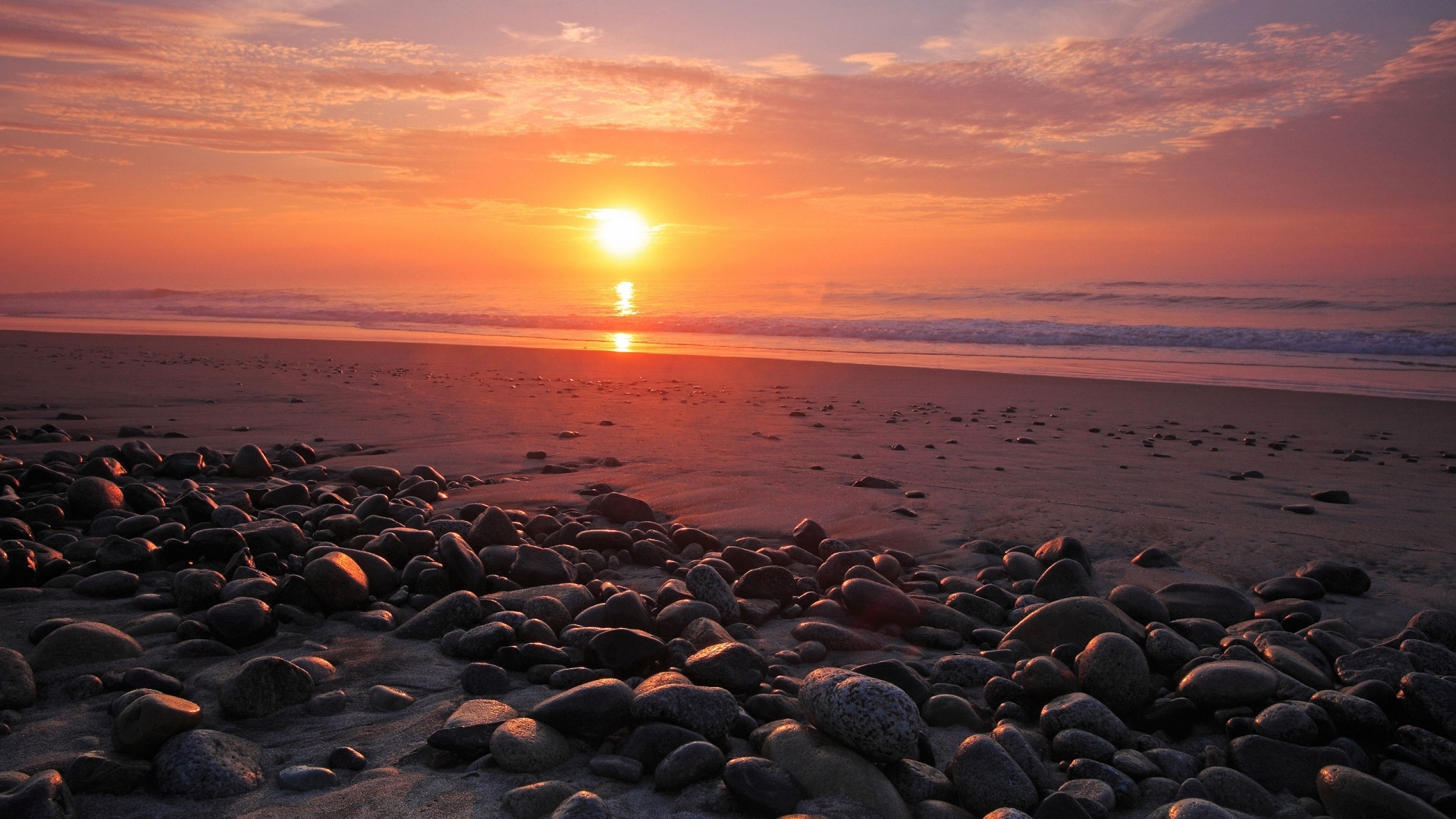 Free download wallpaper Sunset, Sea, Landscape on your PC desktop