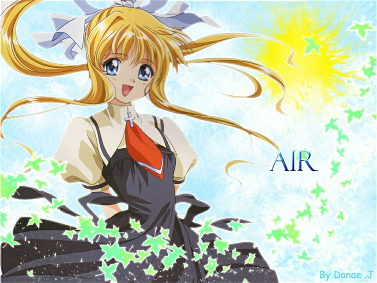 Free download wallpaper Anime, Air, Misuzu Kamio on your PC desktop