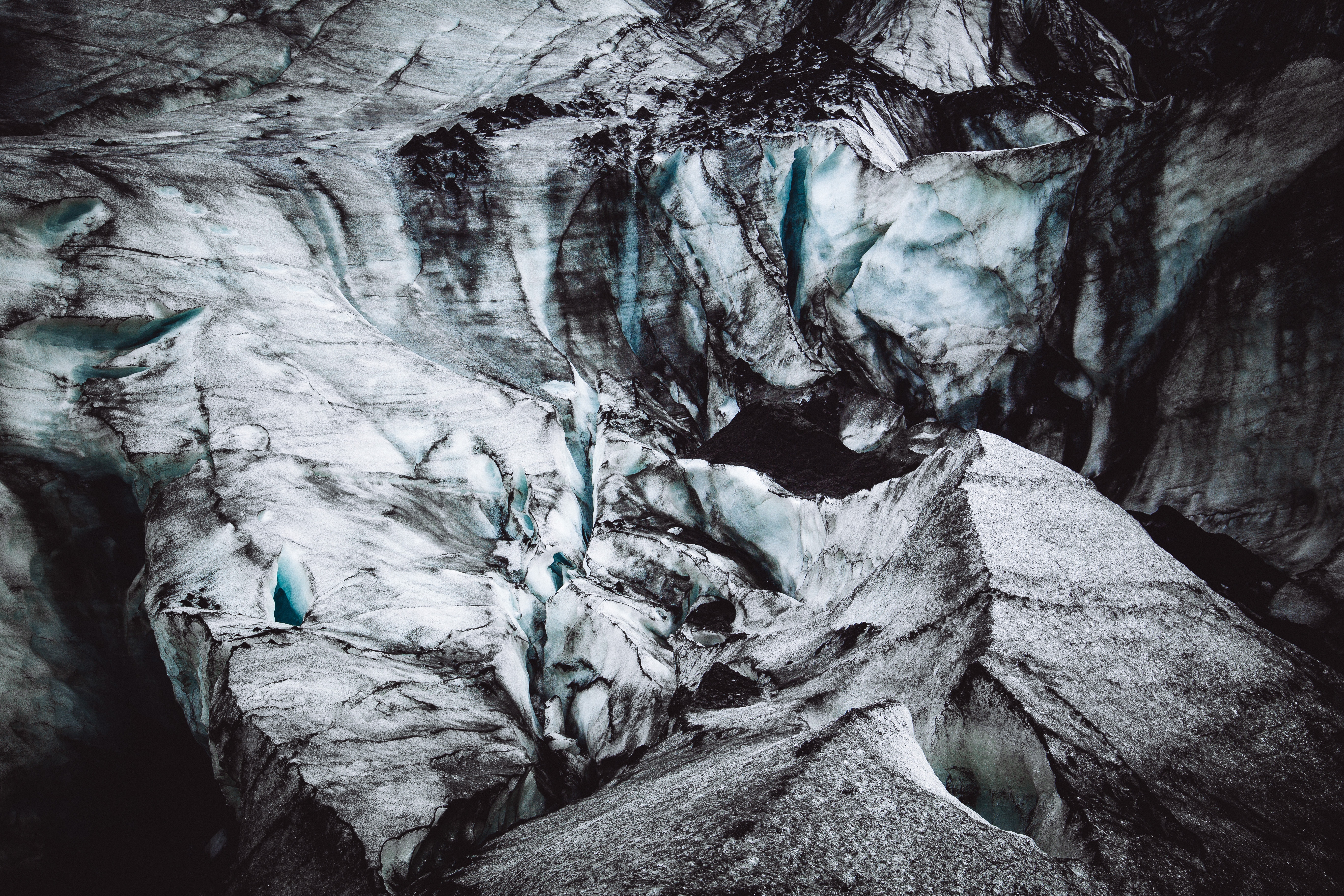 Handy-Wallpaper Natur, Höhle, Gletscher, Oberfläche, Island kostenlos herunterladen.